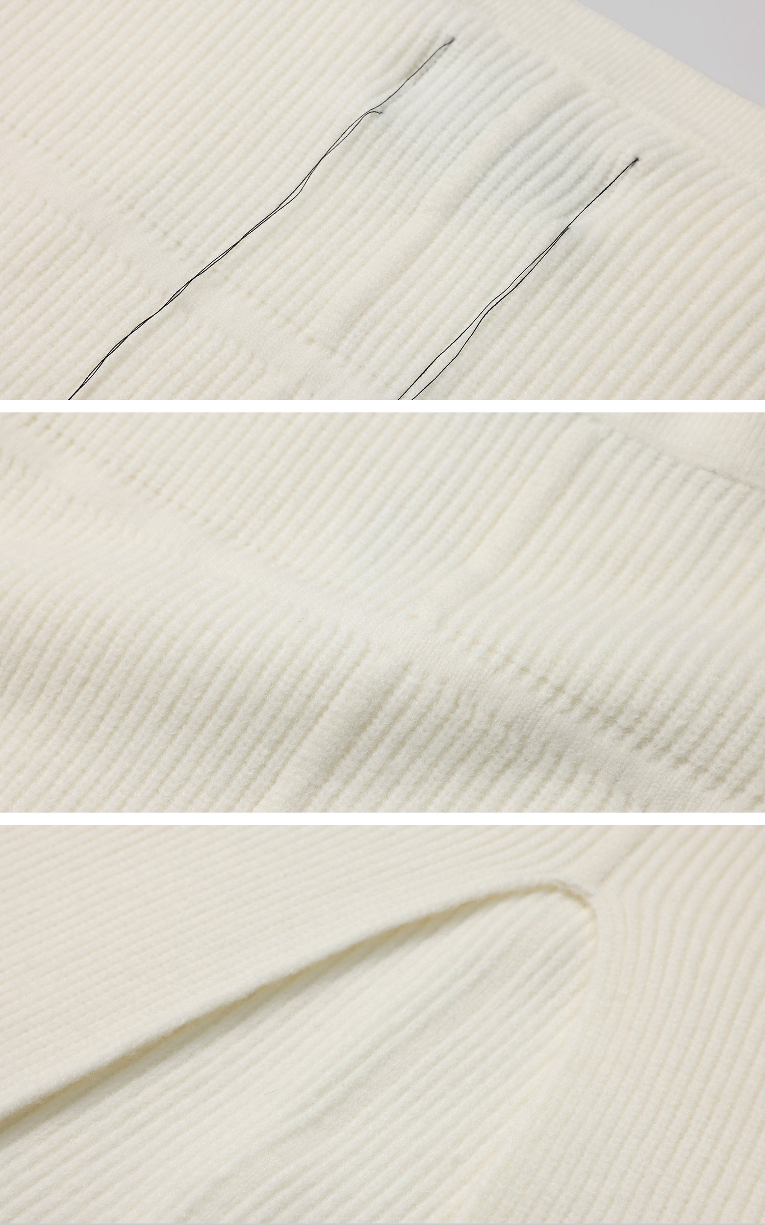 Rase le sol 非対称オフショルダーニットドレス