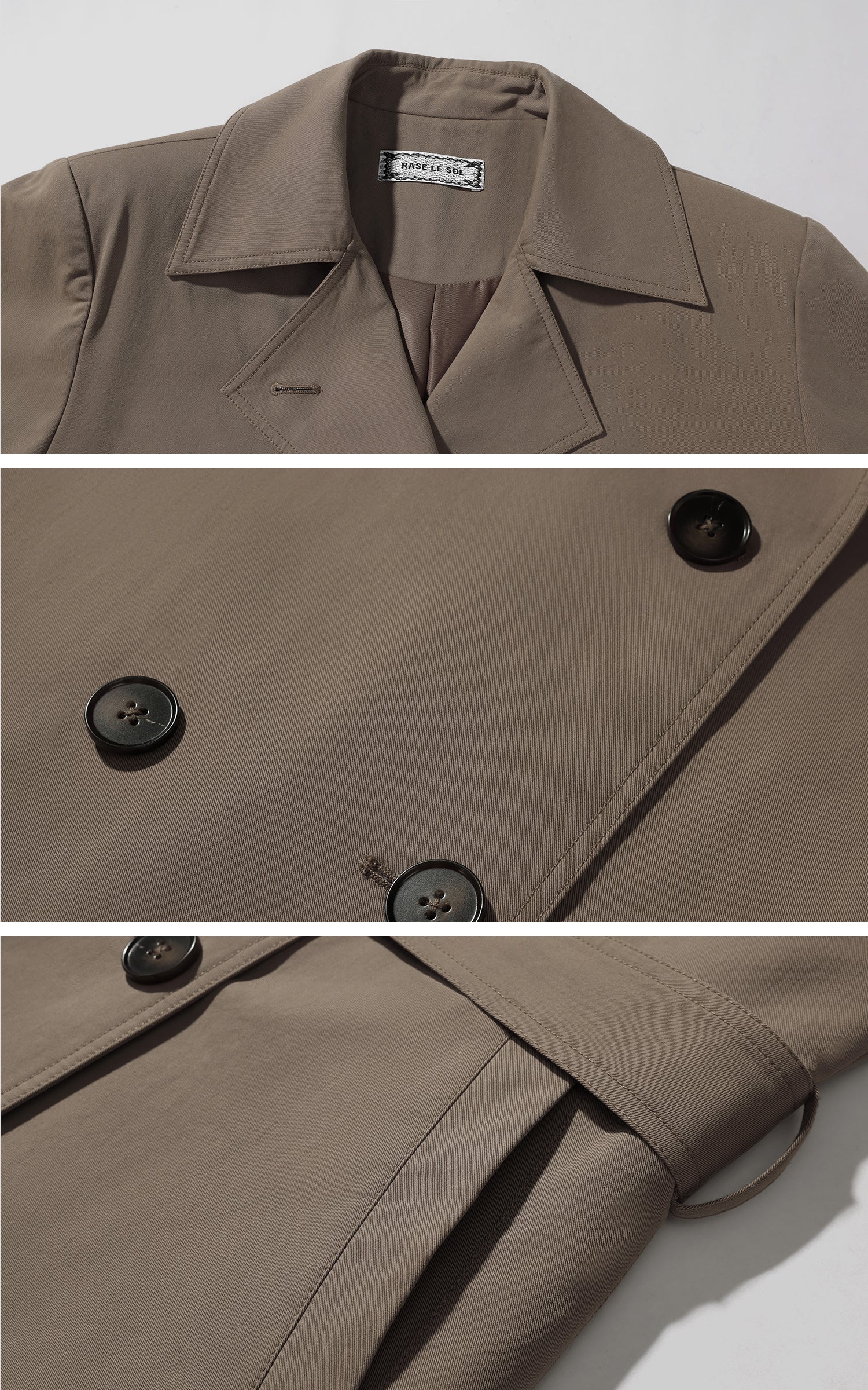 Rase le sol ドレープケープトレンチコート