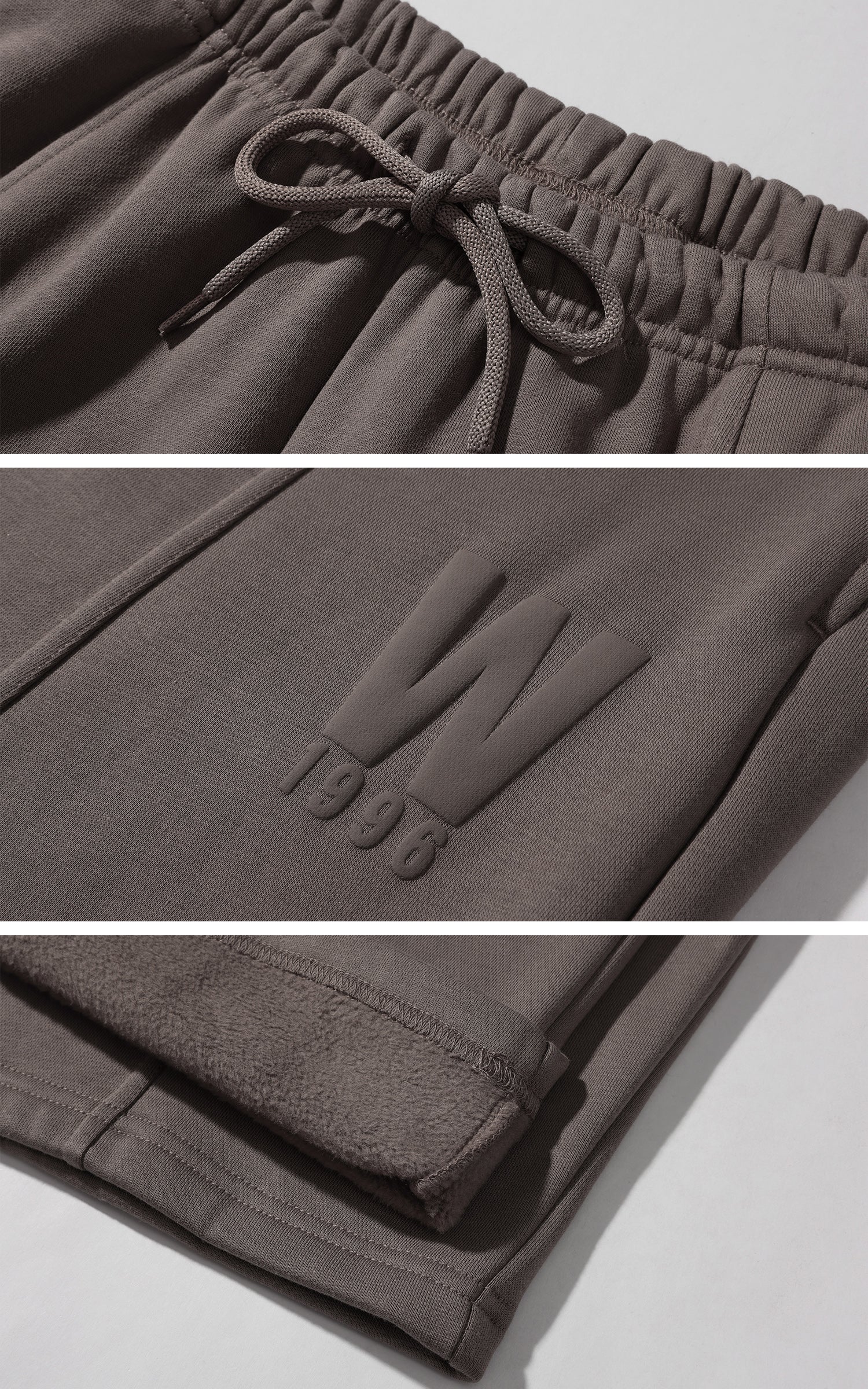 WARDEN EDGE フリースライニングのリラックスフィットストレートスウェットパンツ