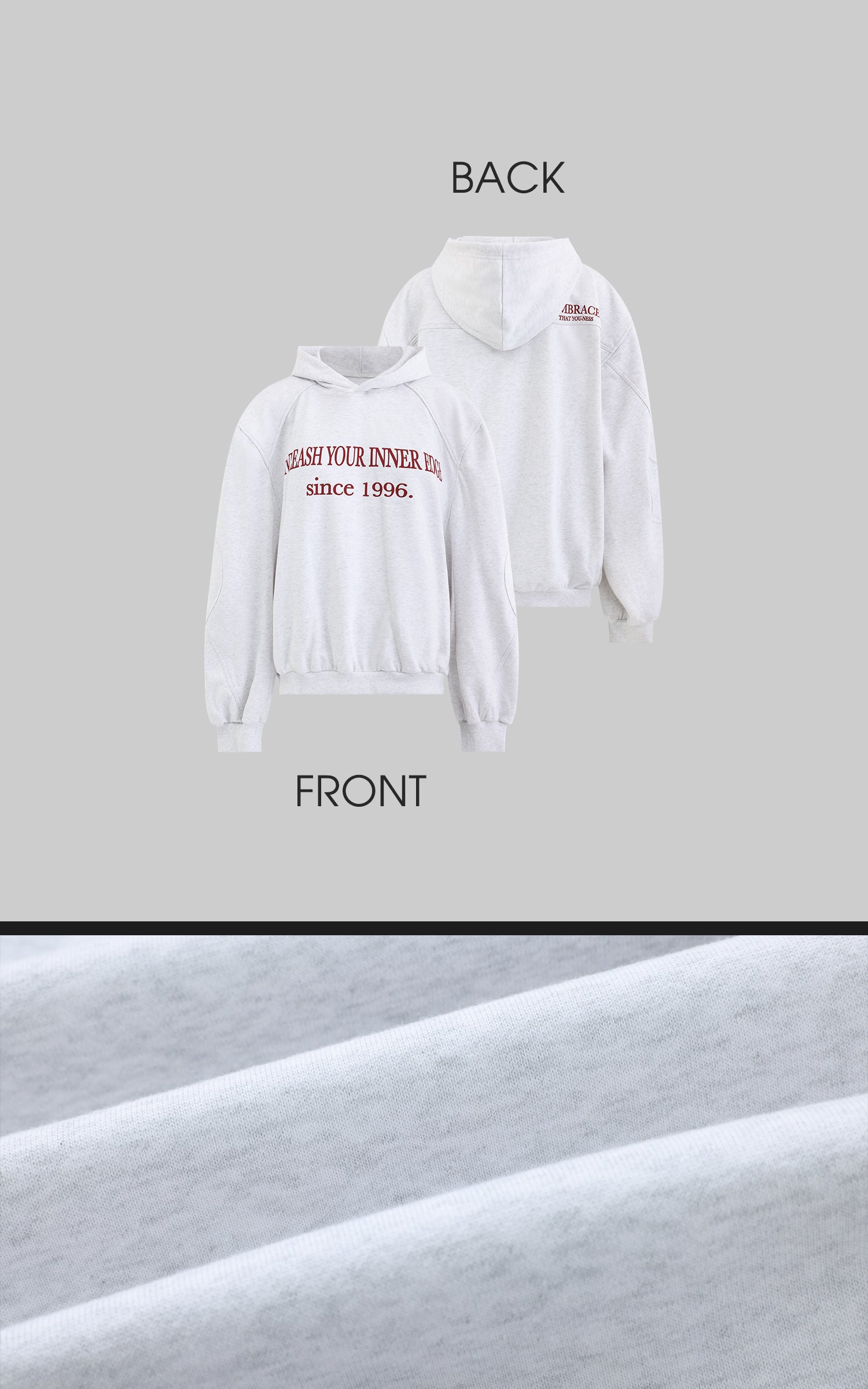 WARDEN EDGE Retro Lettering Print Hoodie + High-Waisted Shorts Set - PINKPARKS