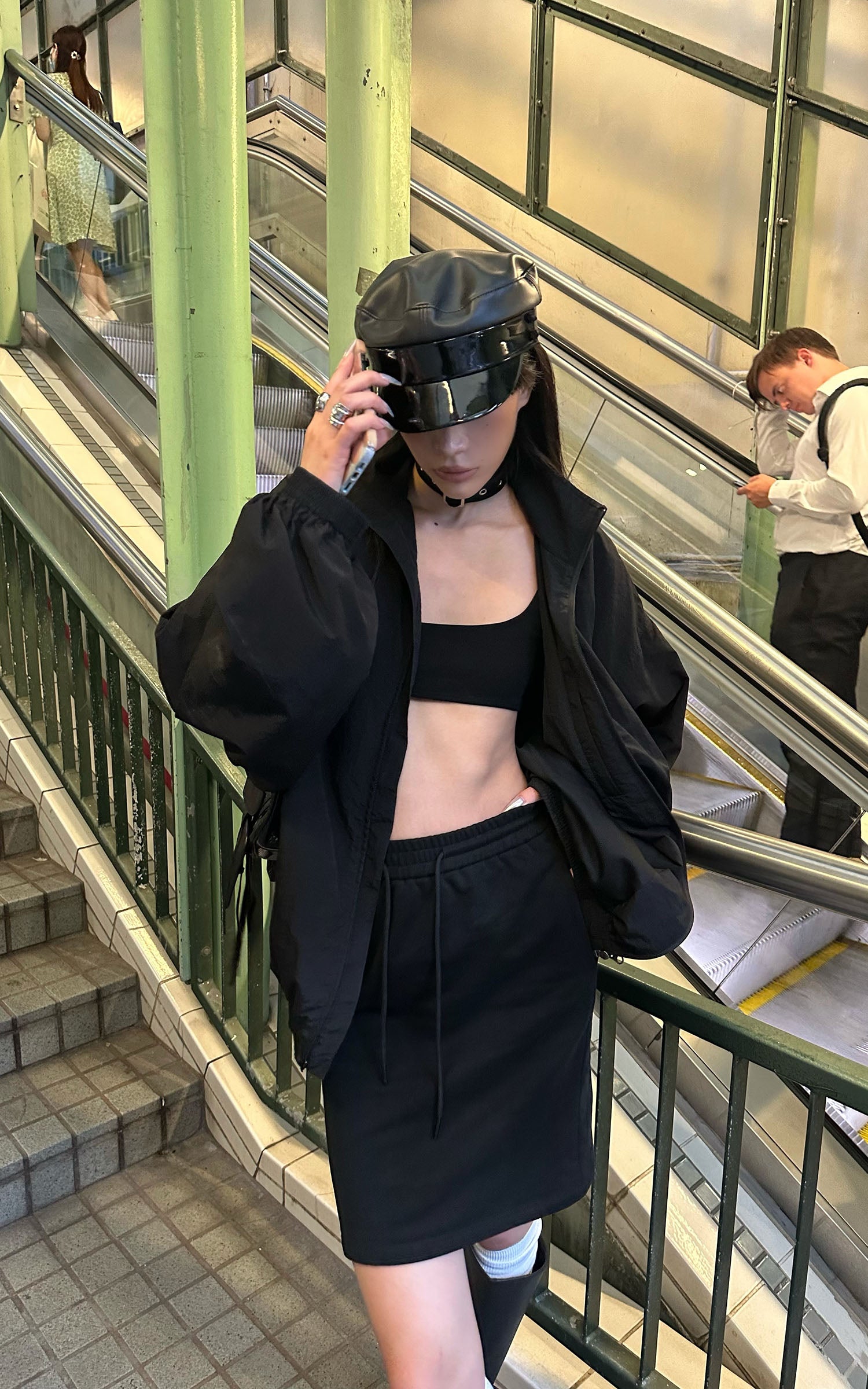 0122stepll Lightweight Nylon Utility Jacket