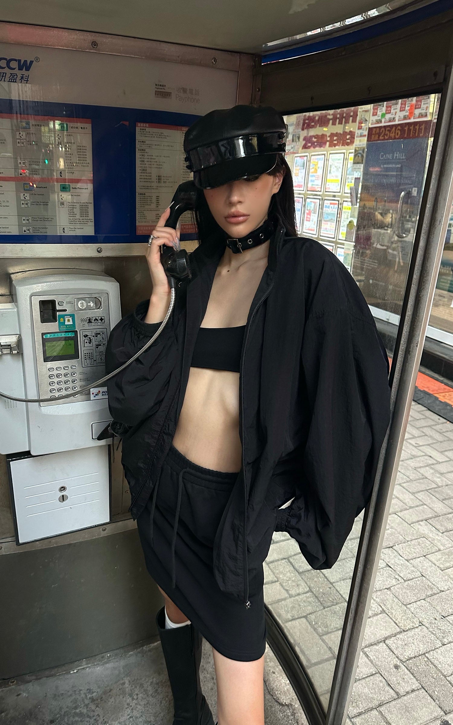 0122stepll Lightweight Nylon Utility Jacket