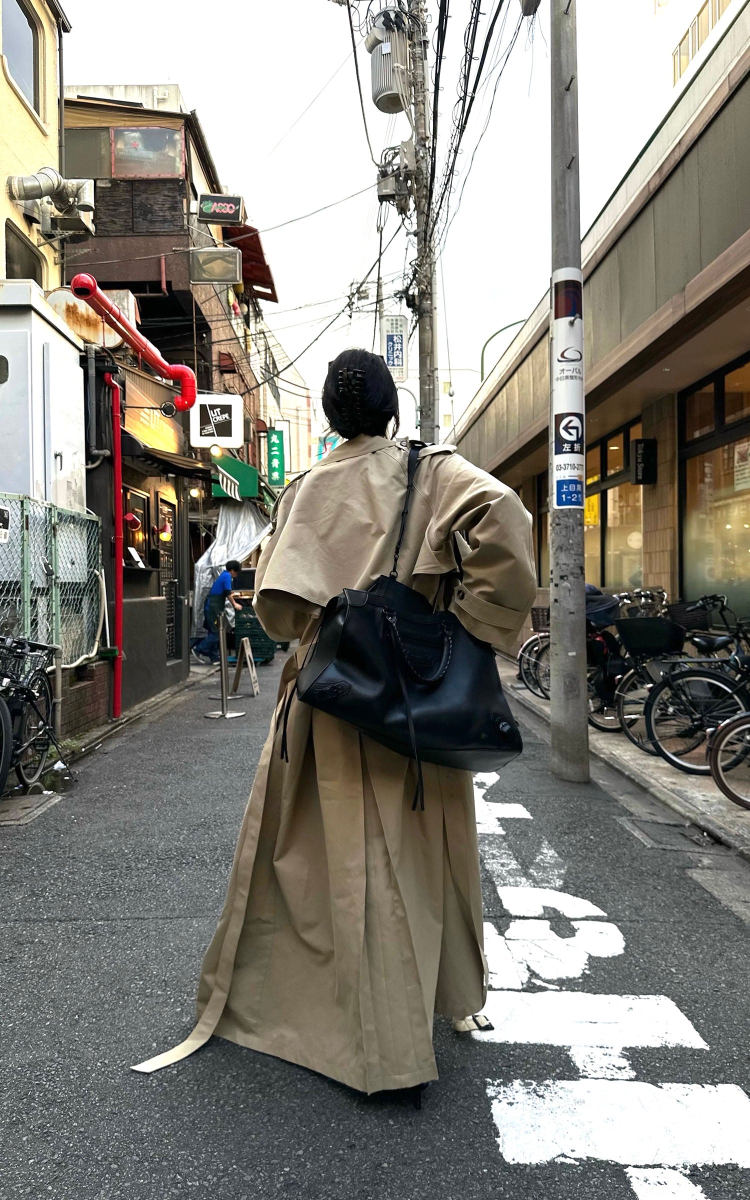 0122stepll Oversized Trench Coat