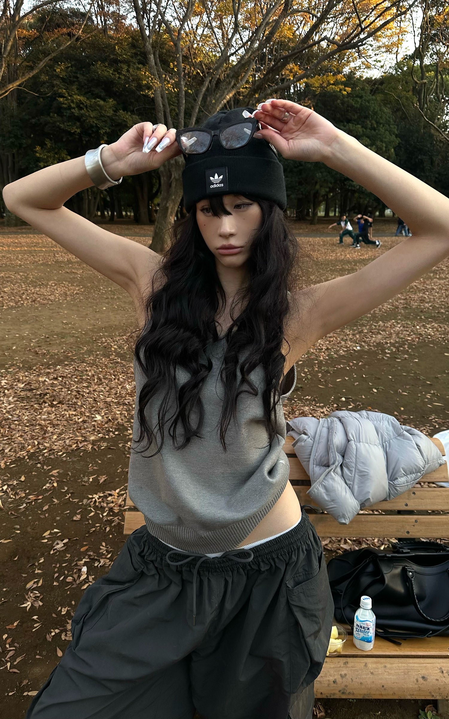 0122stepll Deep U-Back Knit Vest