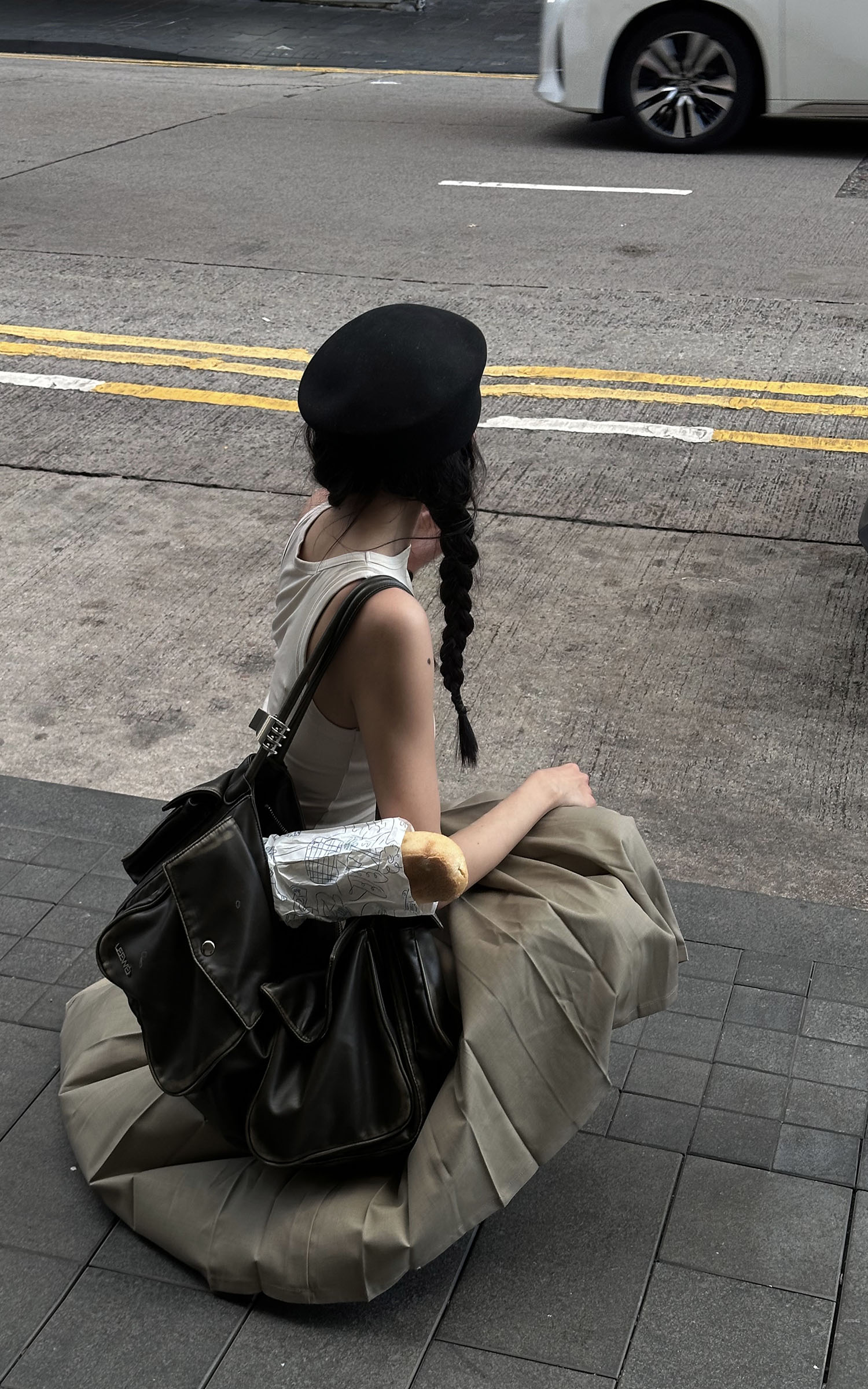 WARDEN EDGE Asymmetrical vest with skirt &amp; pleated skirt set - PINKPARKS