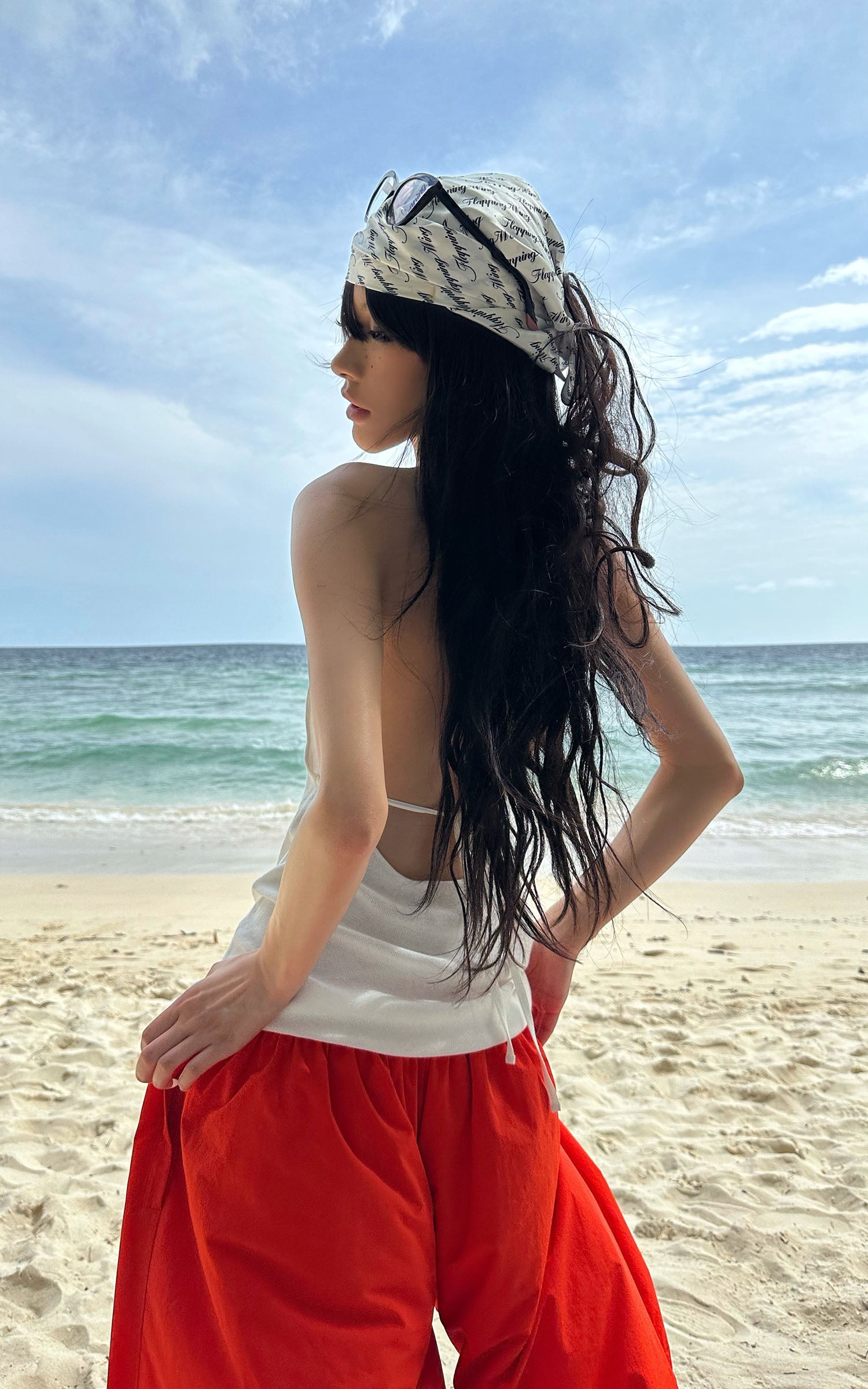 0122stepll リラックスワイドレッグパンツ