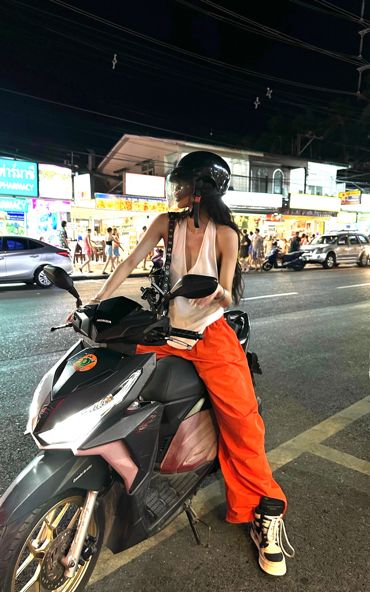 0122stepll リラックスワイドレッグパンツ