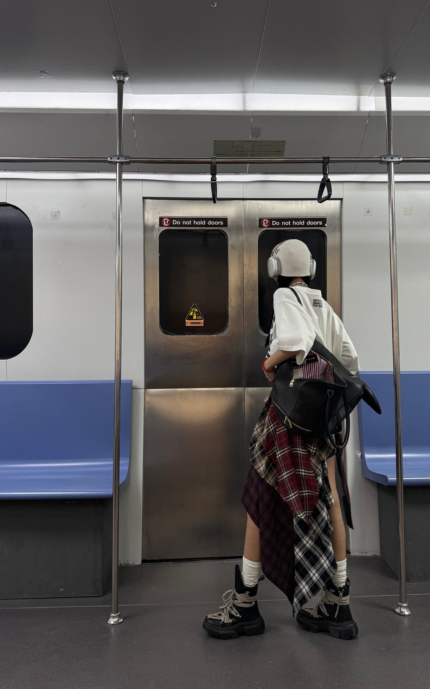 WARDEN EDGE Asymmetrical Plaid Patchwork Skirt - PINKPARKS