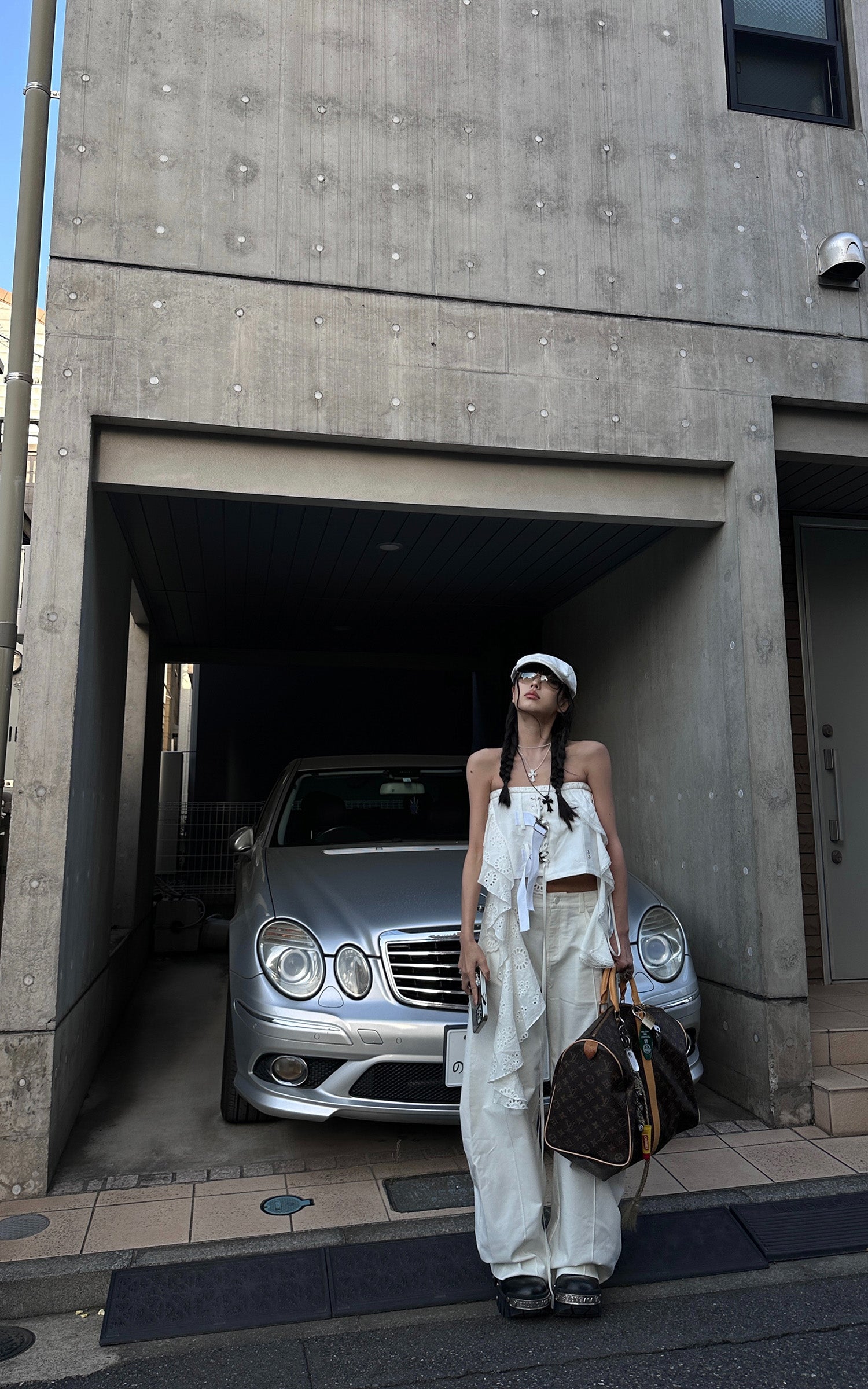 WARDEN EDGE Dramatic Wide-Leg Floor-Length Pants - PINKPARKS