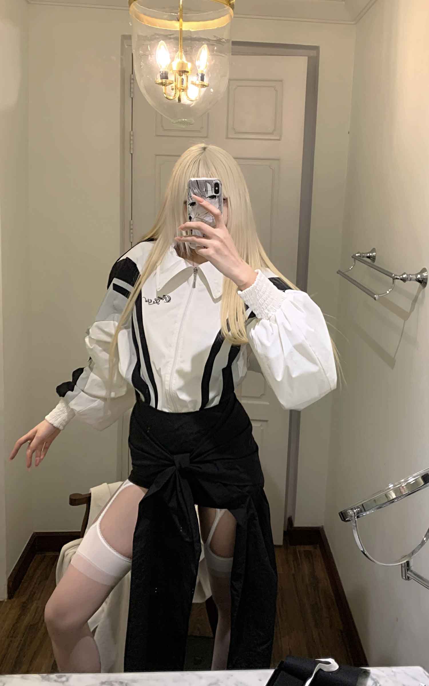 Rase le sol American Varsity Jacket - PINKPARKS