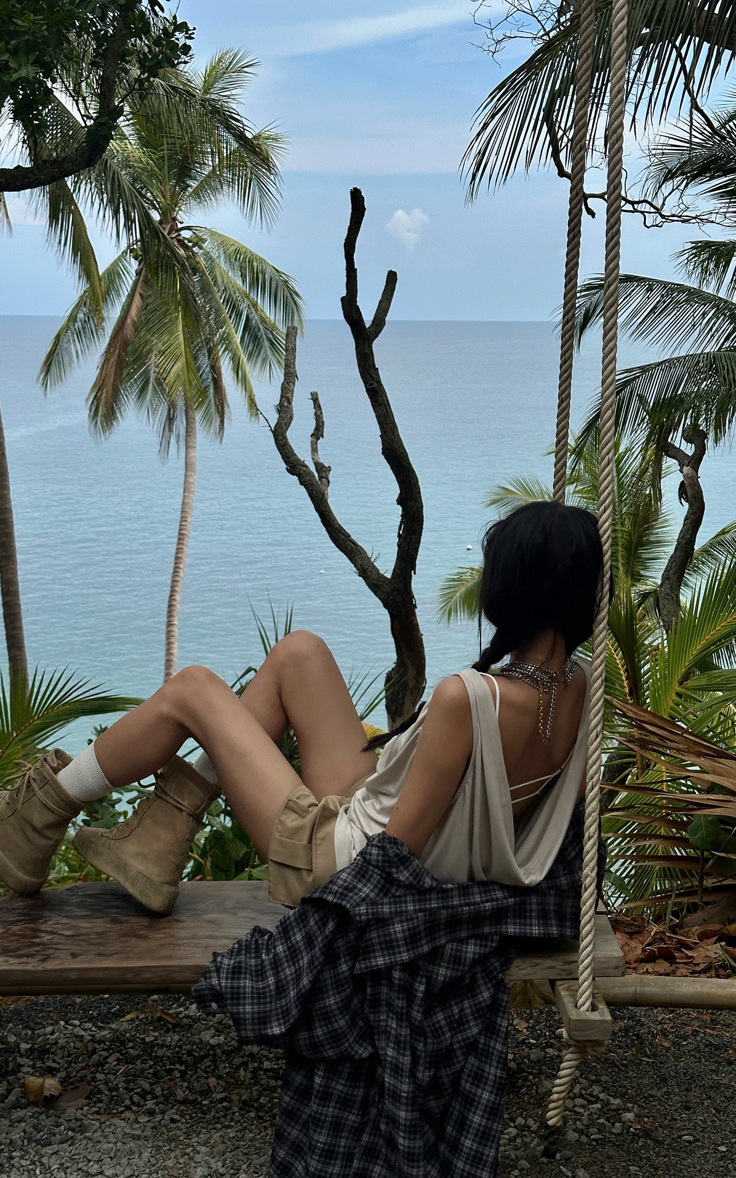 WARDEN EDGE Two-Piece Drape Tank Set - PINKPARKS