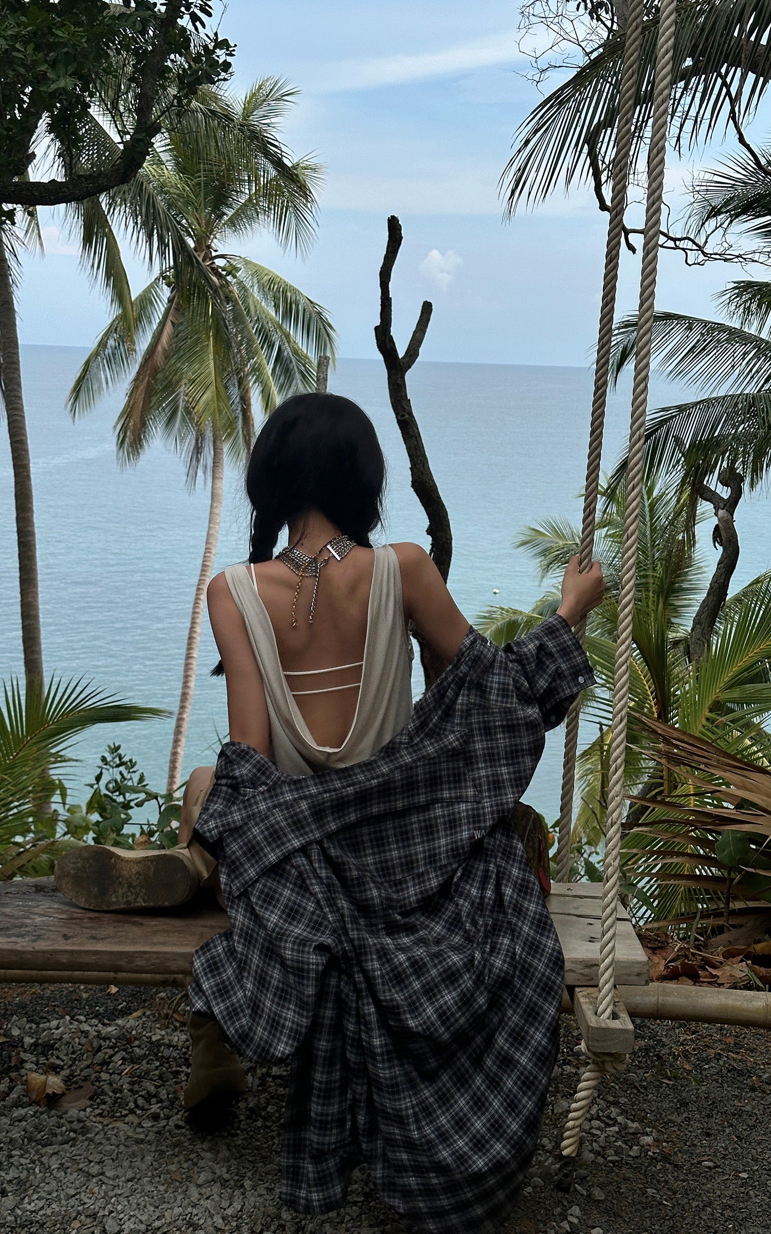 WARDEN EDGE Two-Piece Drape Tank Set - PINKPARKS