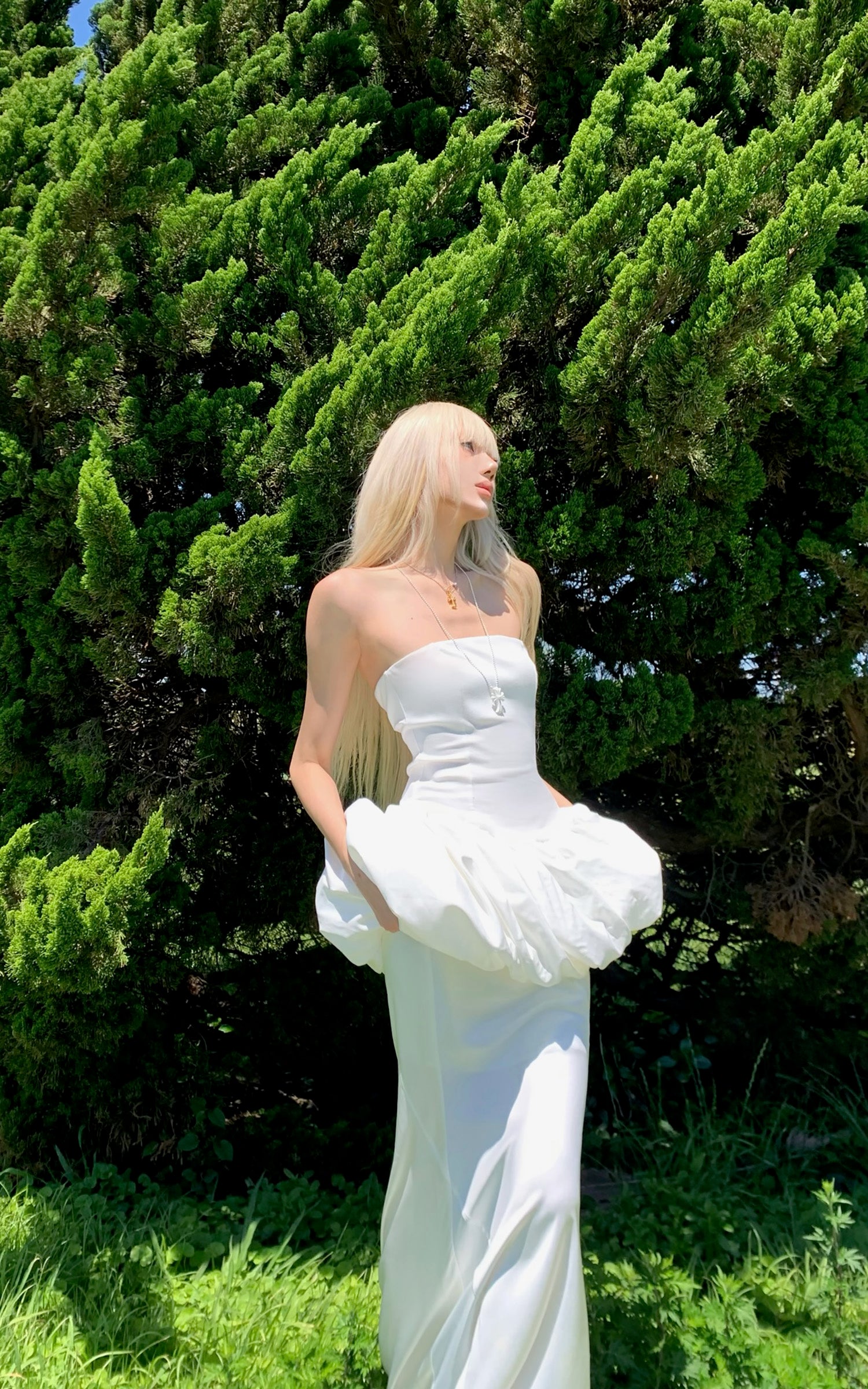 Rase le sol Petal Balloon & Mermaid Skirt Set - PINKPARKS