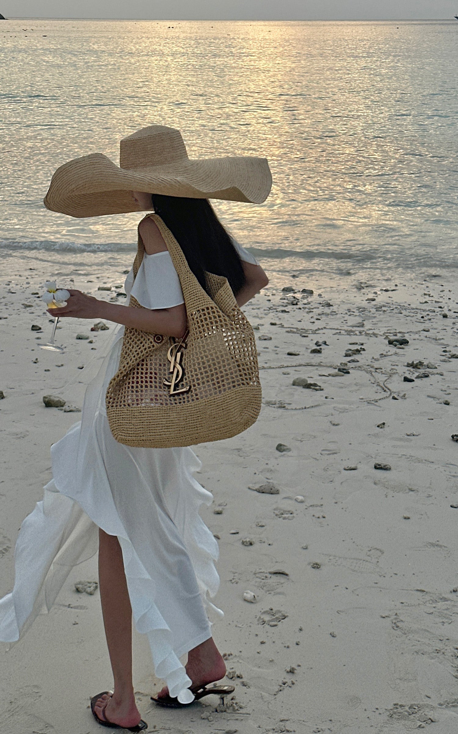 WARDEN EDGE Off-Shoulder Ruffle Set with Asymmetrical Hem - PINKPARKS