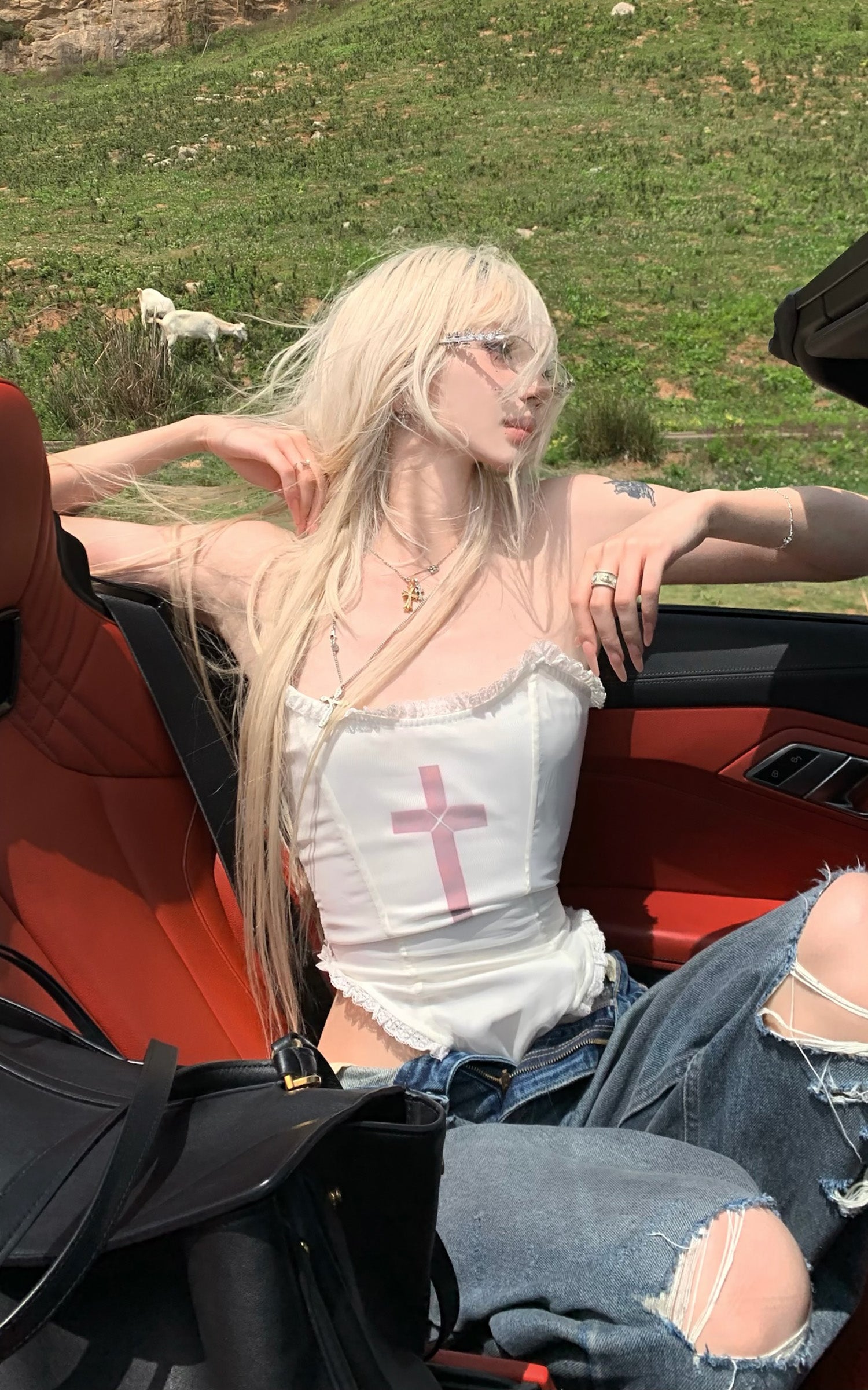 Rase le sol Bustier Bodysuit - PINKPARKS