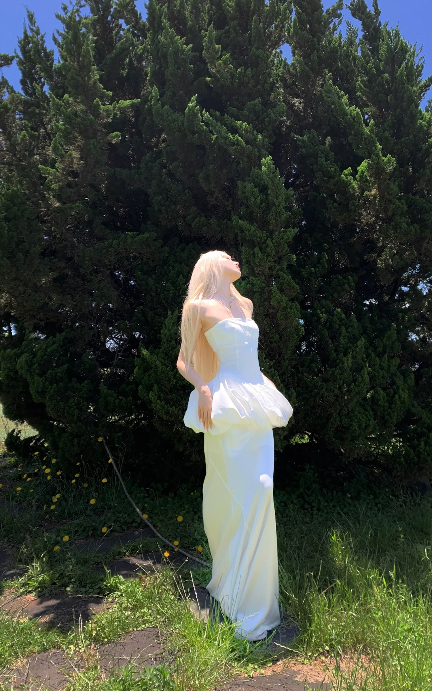 Rase le sol Mermaid Tail Maxi Skirt - PINKPARKS