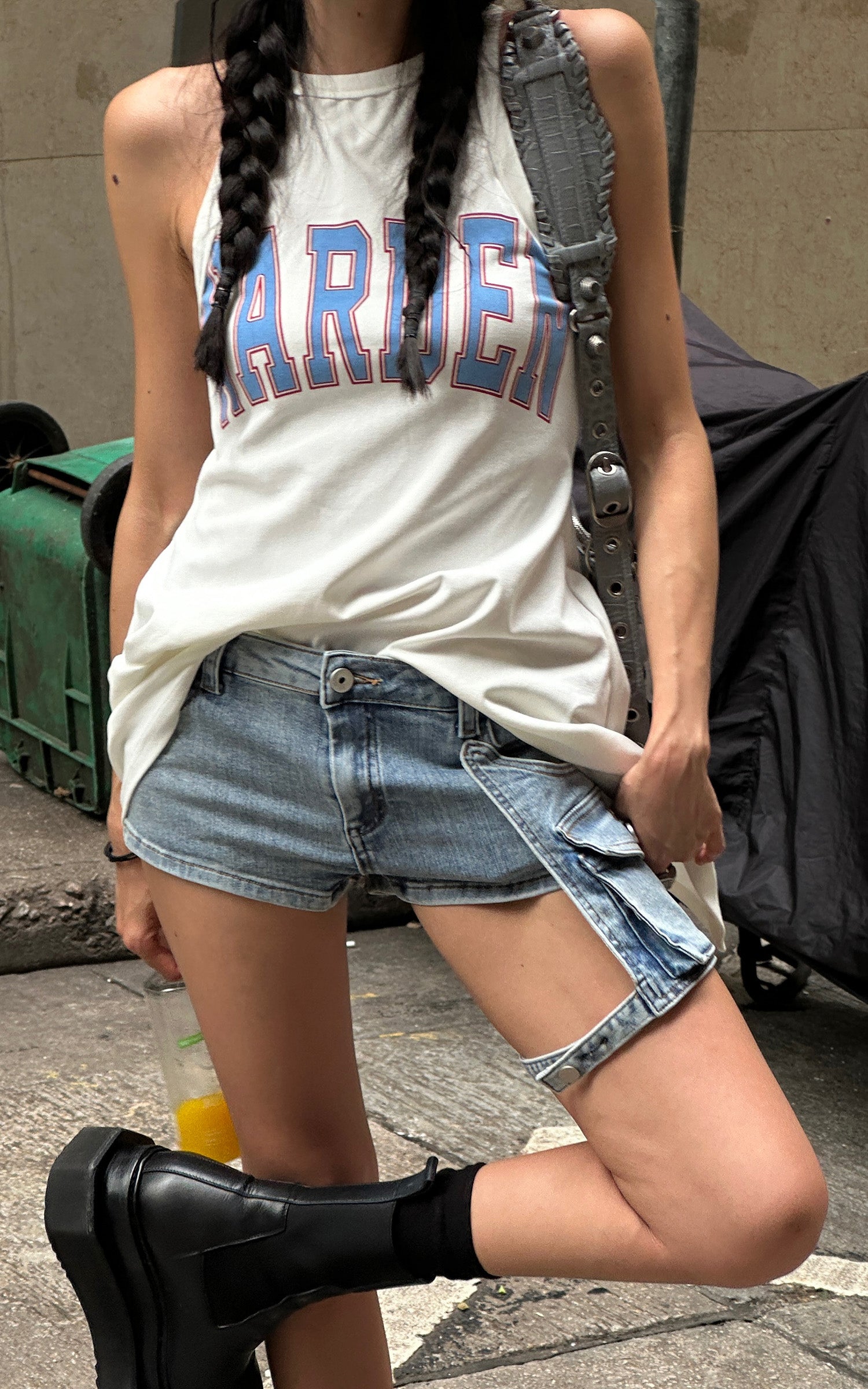 WARDEN EDGE Utility Denim Shorts with 3D Pocket Detailing - PINKPARKS