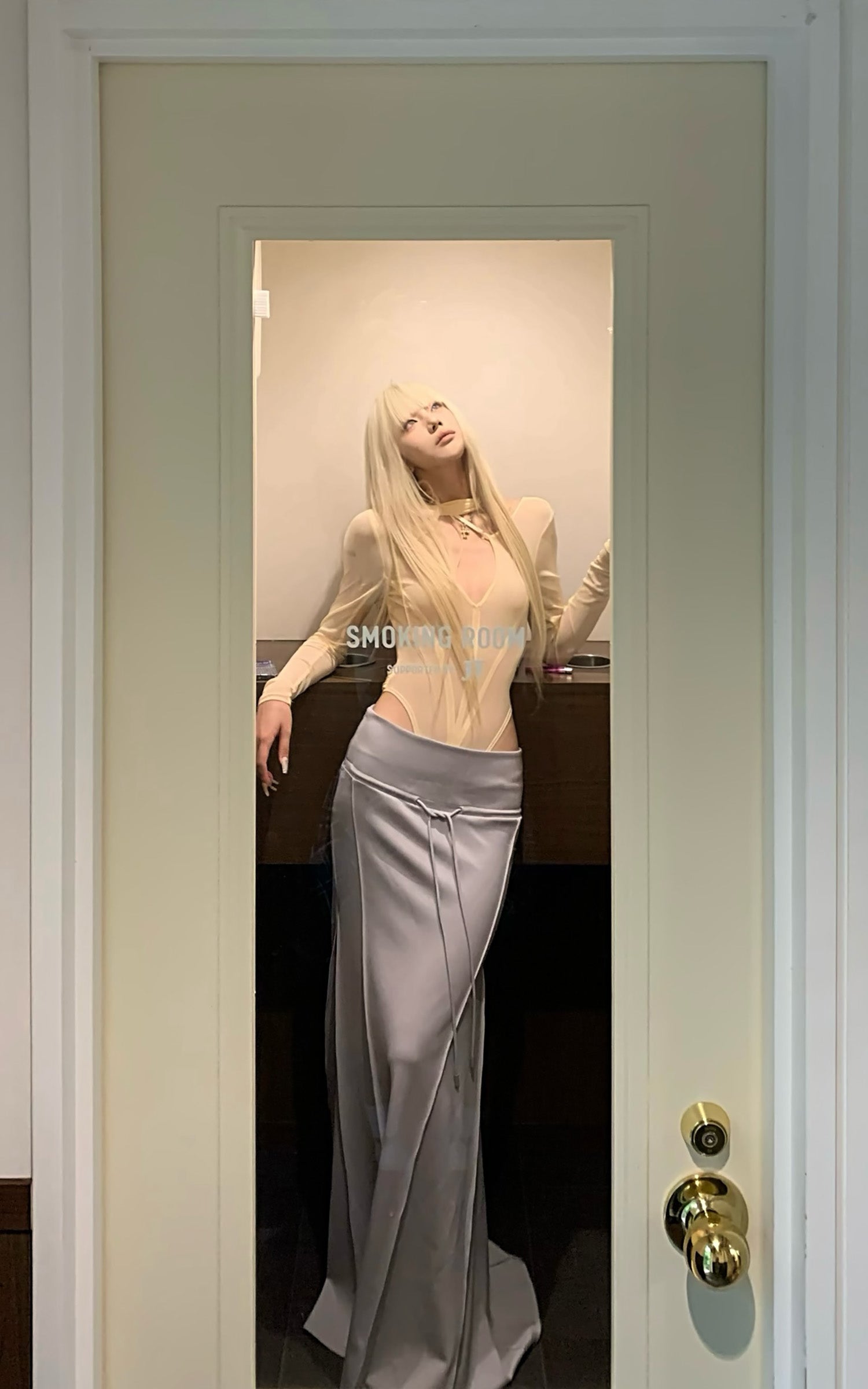 Rase le sol V-Neck Long-Sleeve Bodysuit - PINKPARKS