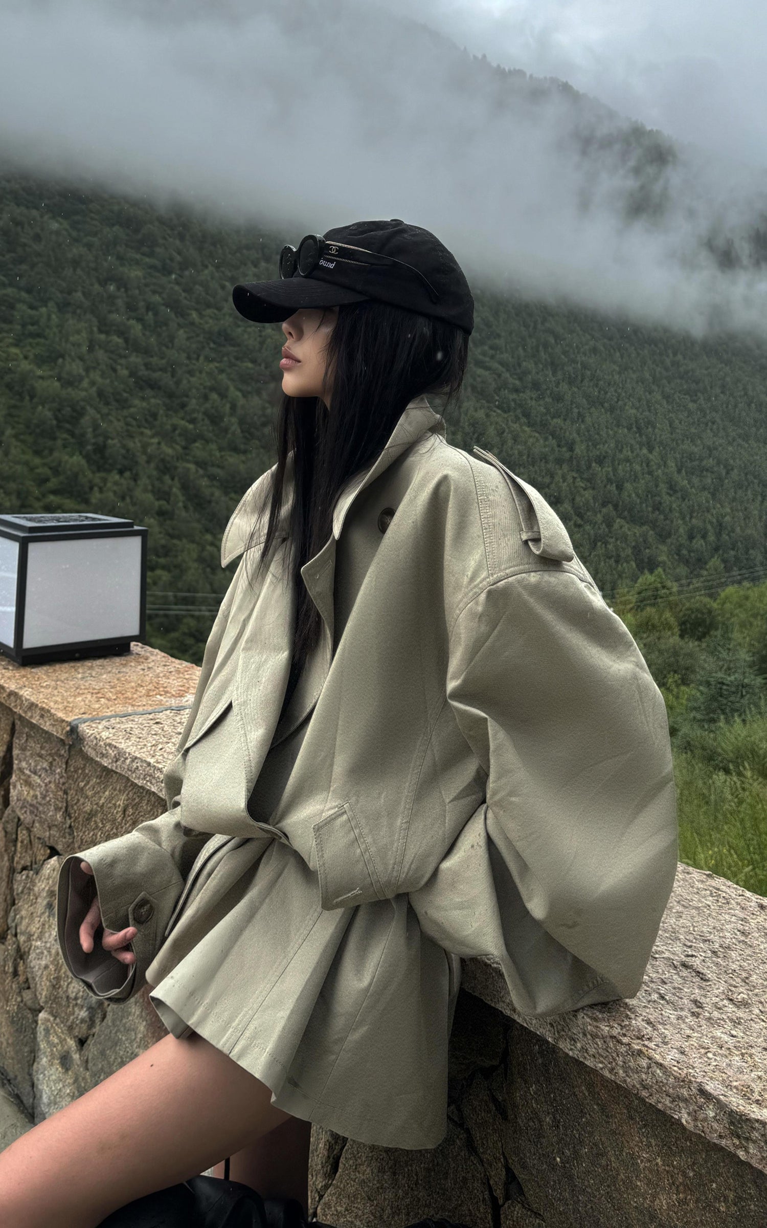 WARDEN EDGE Unisex Deconstructed Trench Coat - PINKPARKS