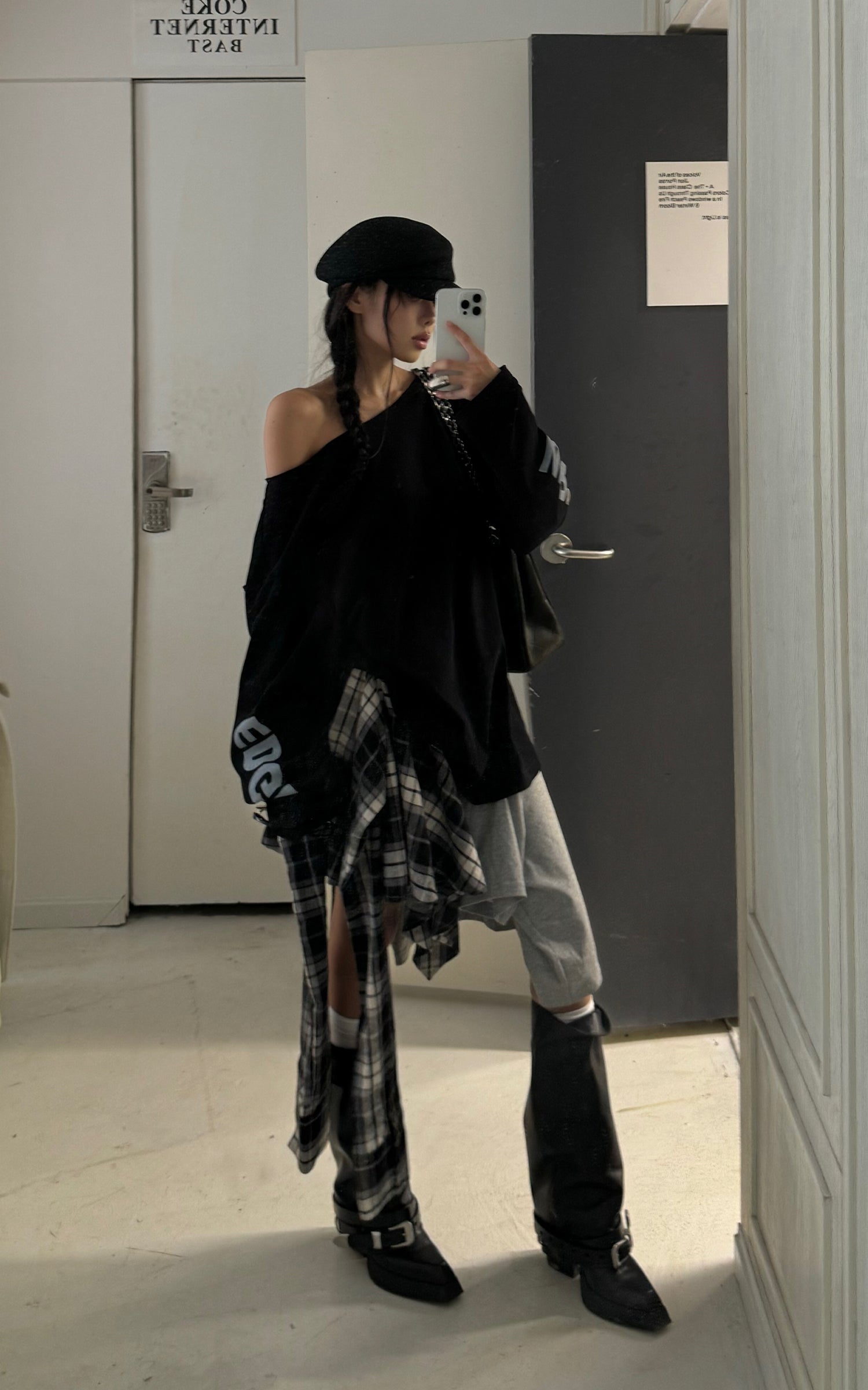 WARDEN EDGE Deconstructed Patchwork Skirt - PINKPARKS