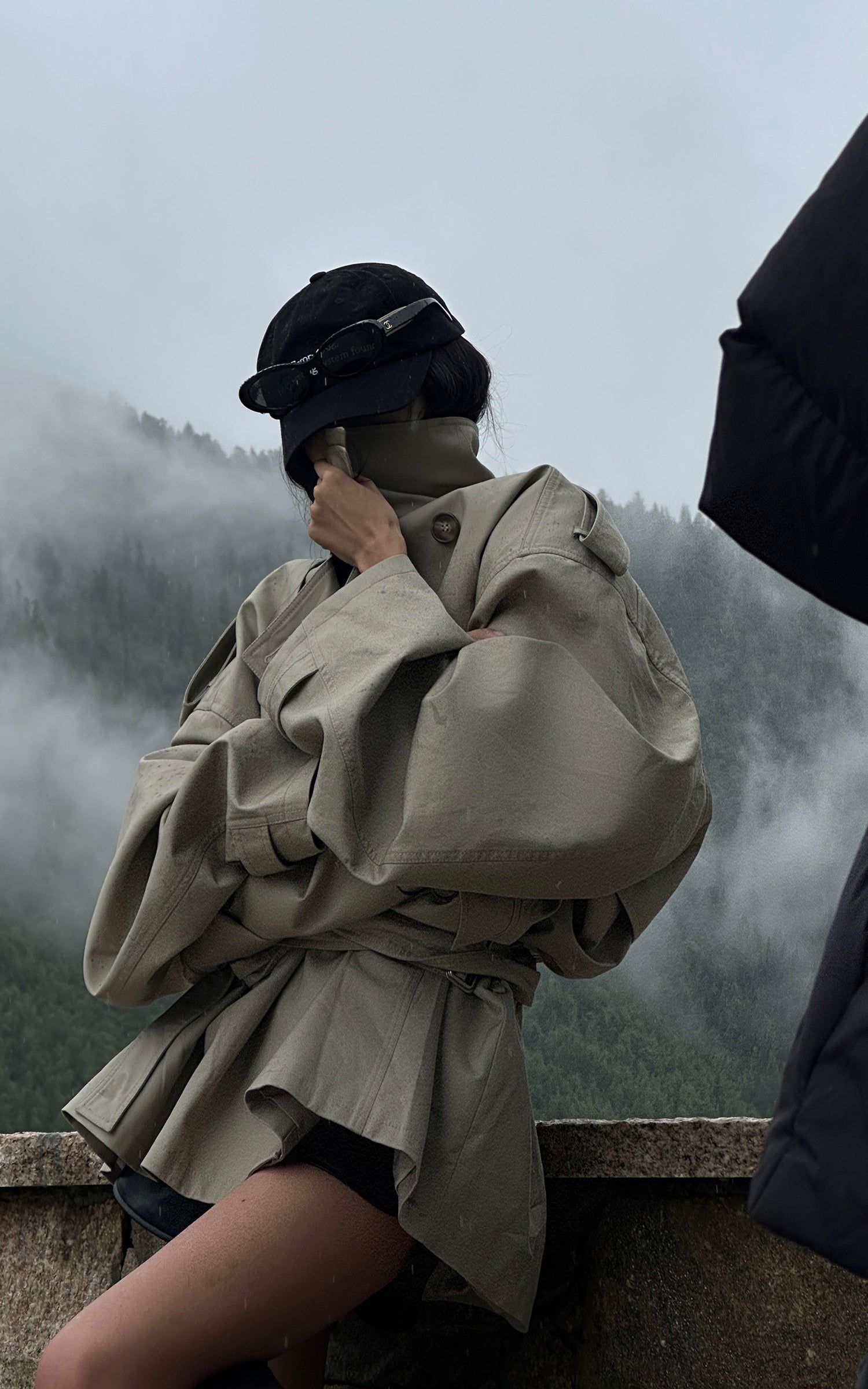 WARDEN EDGE Unisex Deconstructed Trench Coat - PINKPARKS