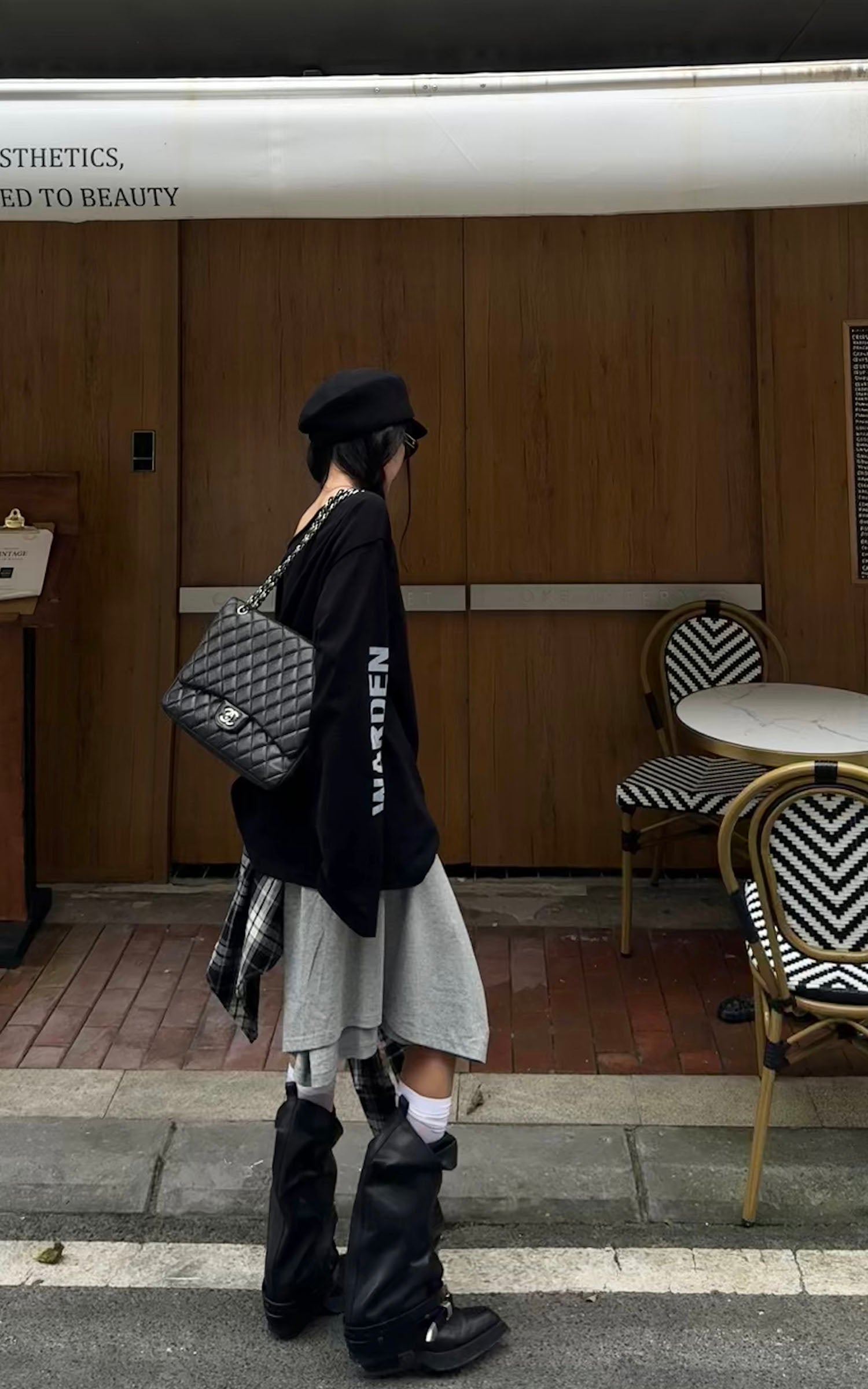 WARDEN EDGE Asymmetrical Off-Shoulder Long Sleeve Top - PINKPARKS