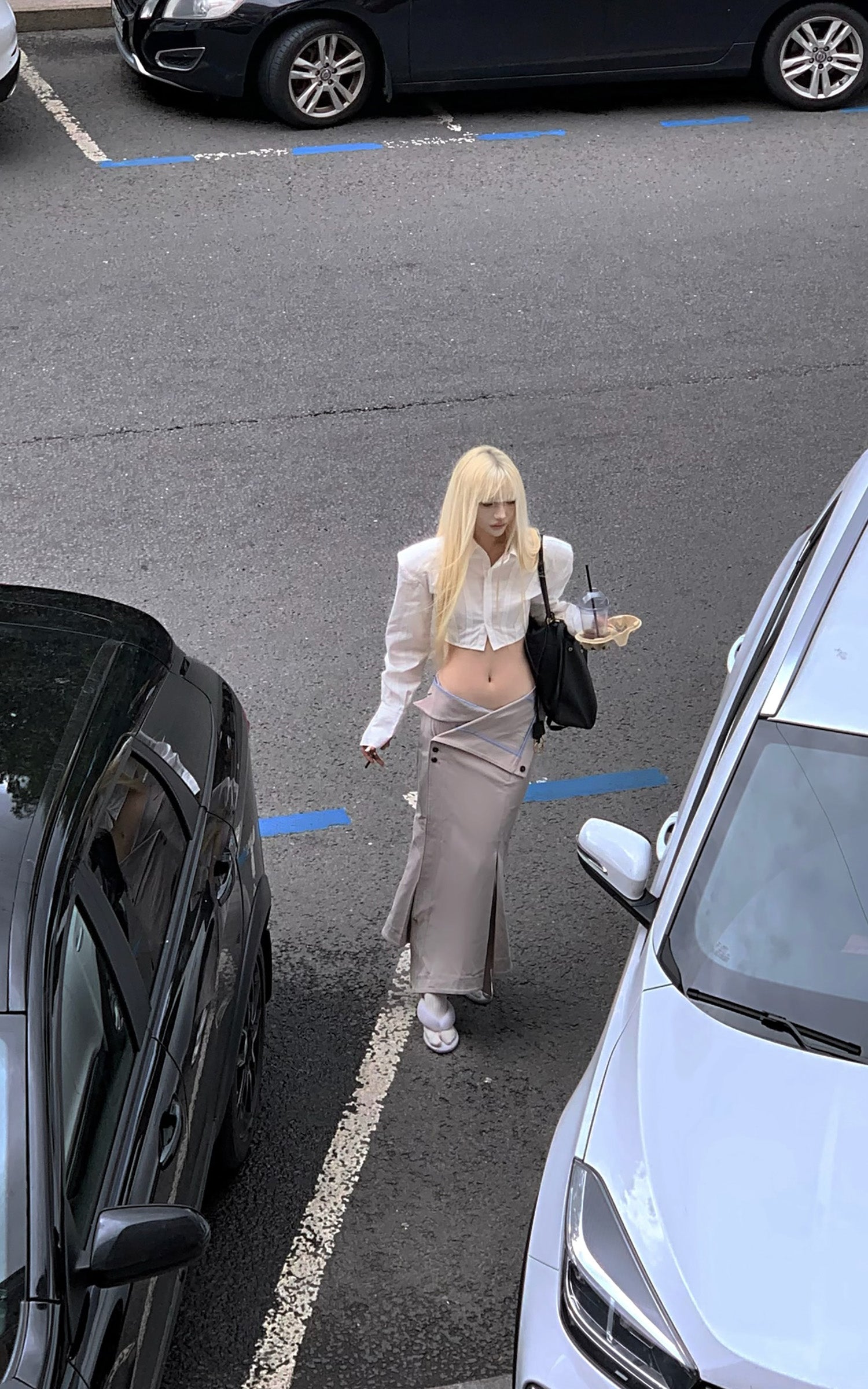 Rase le sol Irregular Low-Waist Maxi Skirt - PINKPARKS