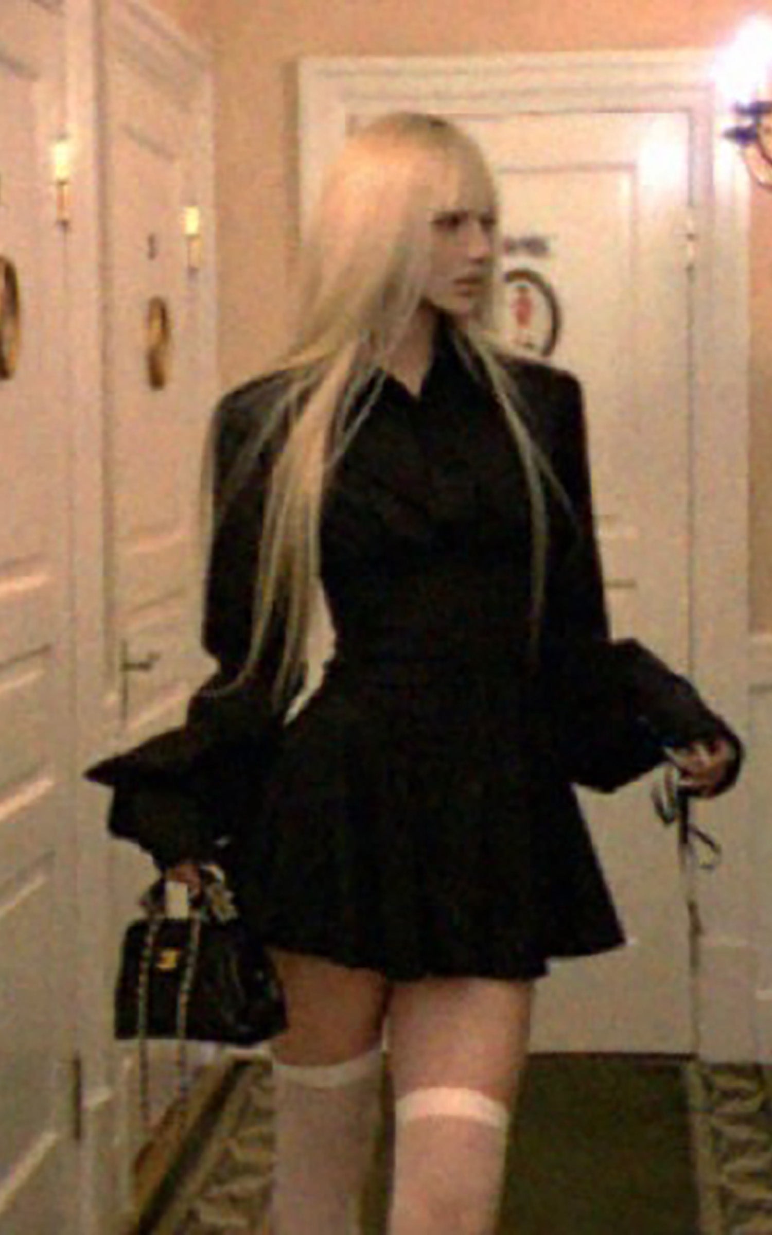 Rase le sol Black Shirt Dress - PINKPARKS