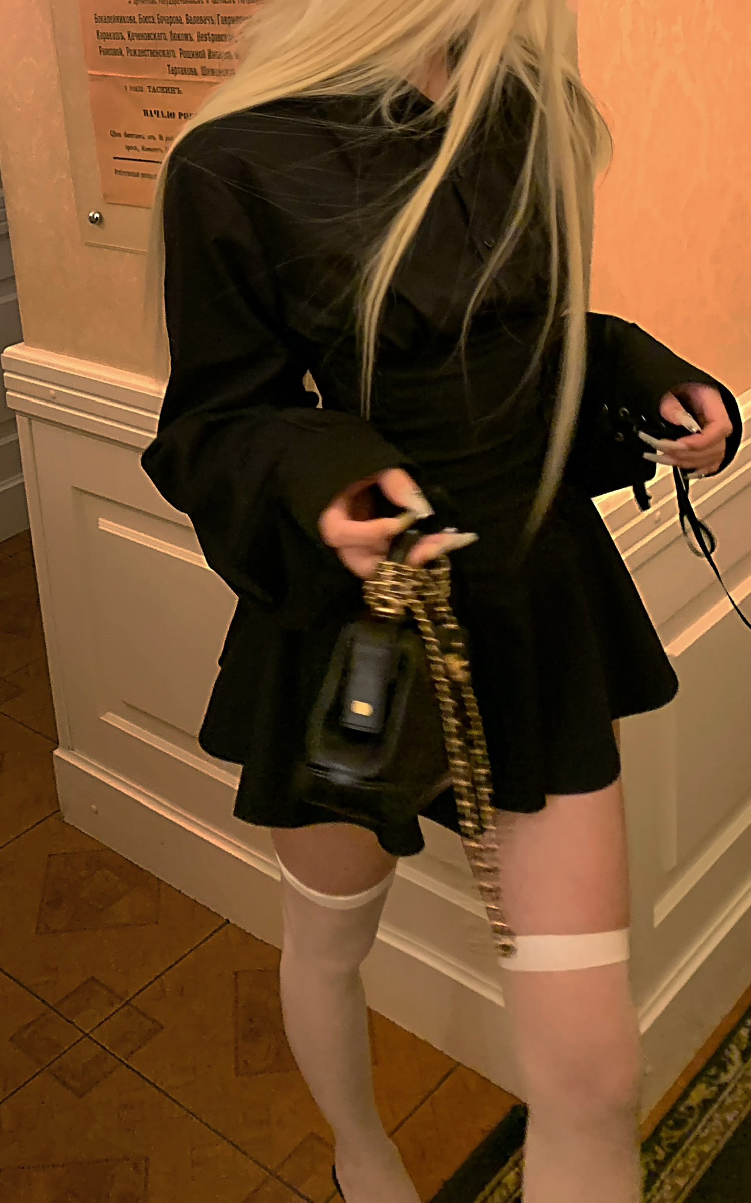 Rase le sol Black Shirt Dress - PINKPARKS