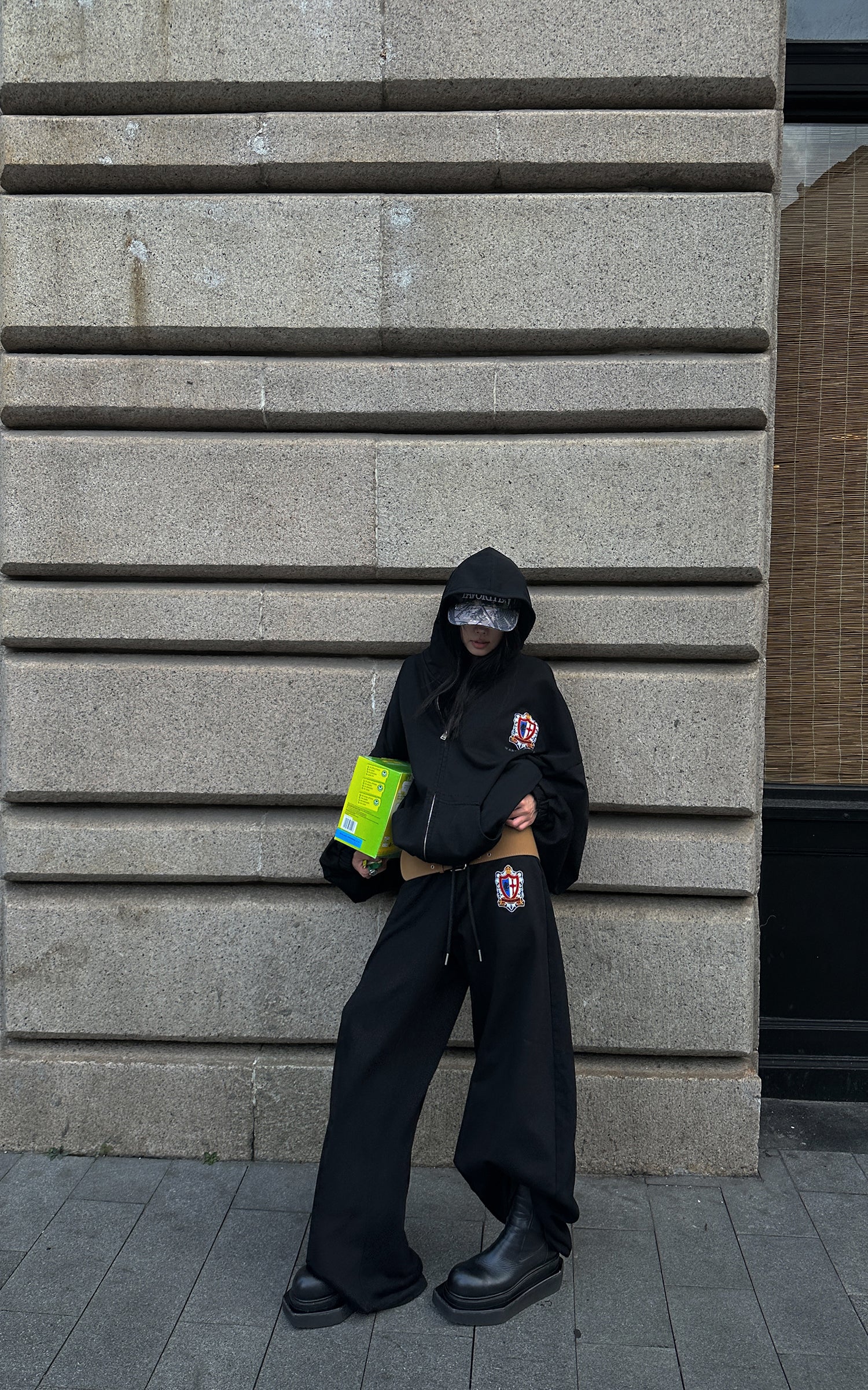 WARDEN EDGE Oversized Hoodie + Sweatpants Set - PINKPARKS