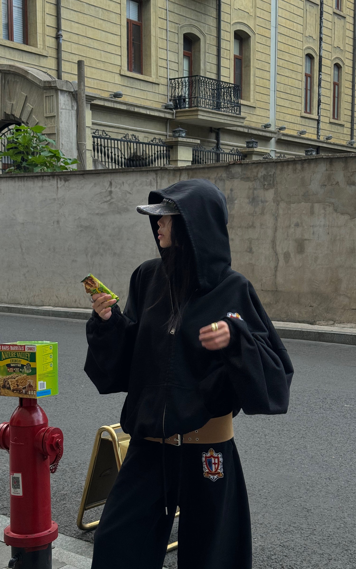 WARDEN EDGE Oversized Hoodie + Sweatpants Set - PINKPARKS