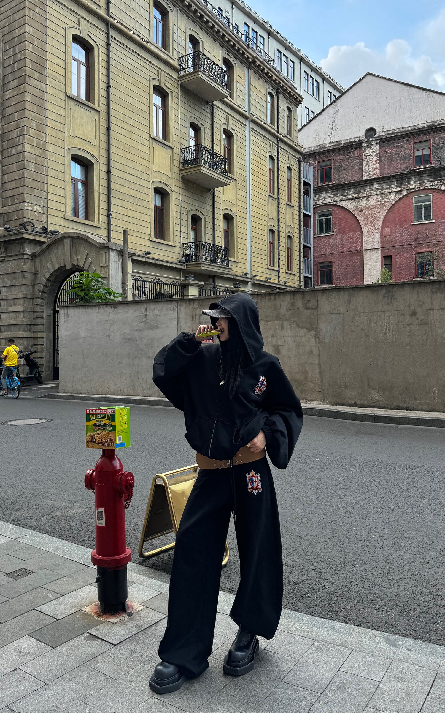 WARDEN EDGE Oversized Hoodie + Sweatpants Set - PINKPARKS