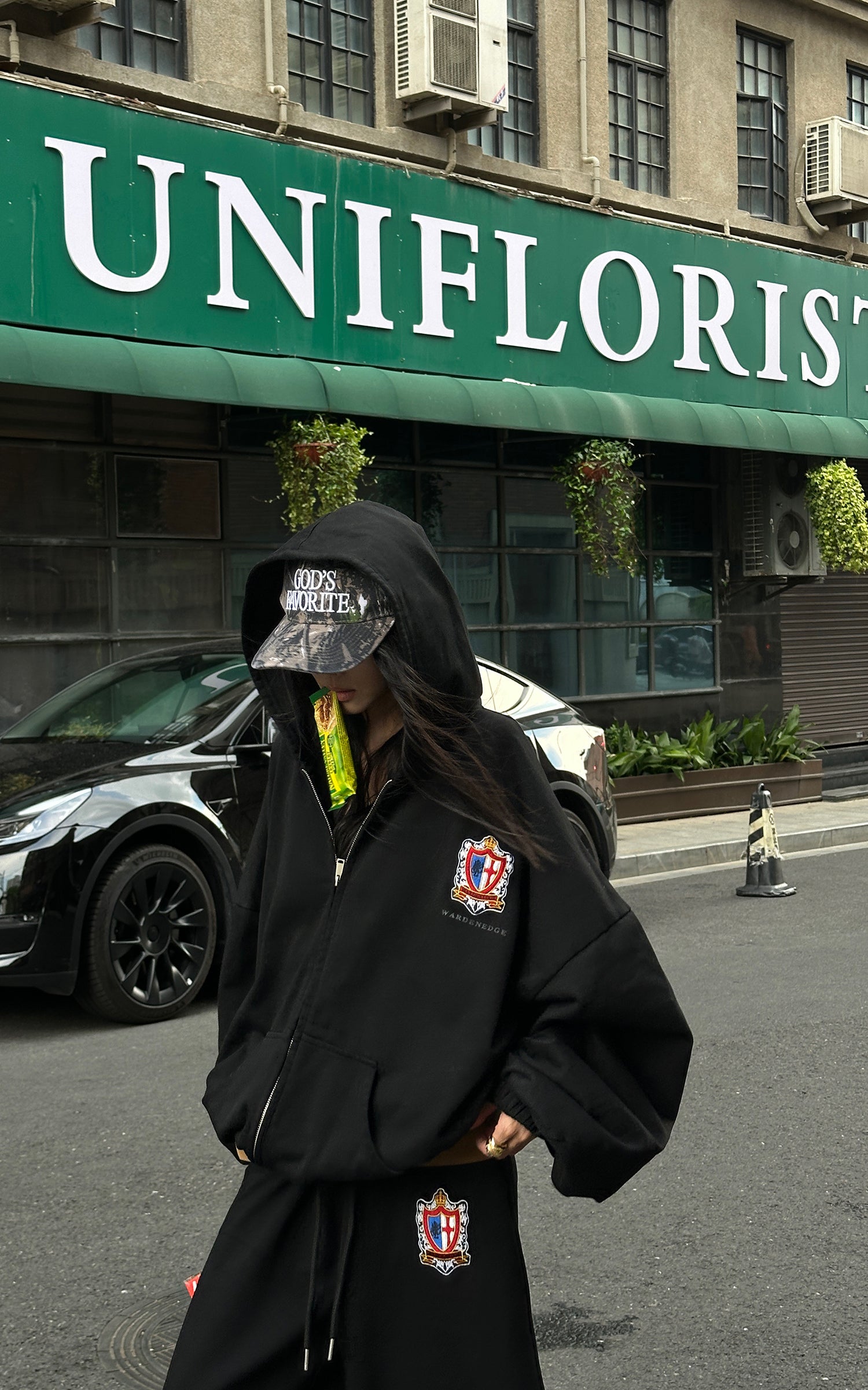 WARDEN EDGE Oversized Hoodie + Sweatpants Set - PINKPARKS