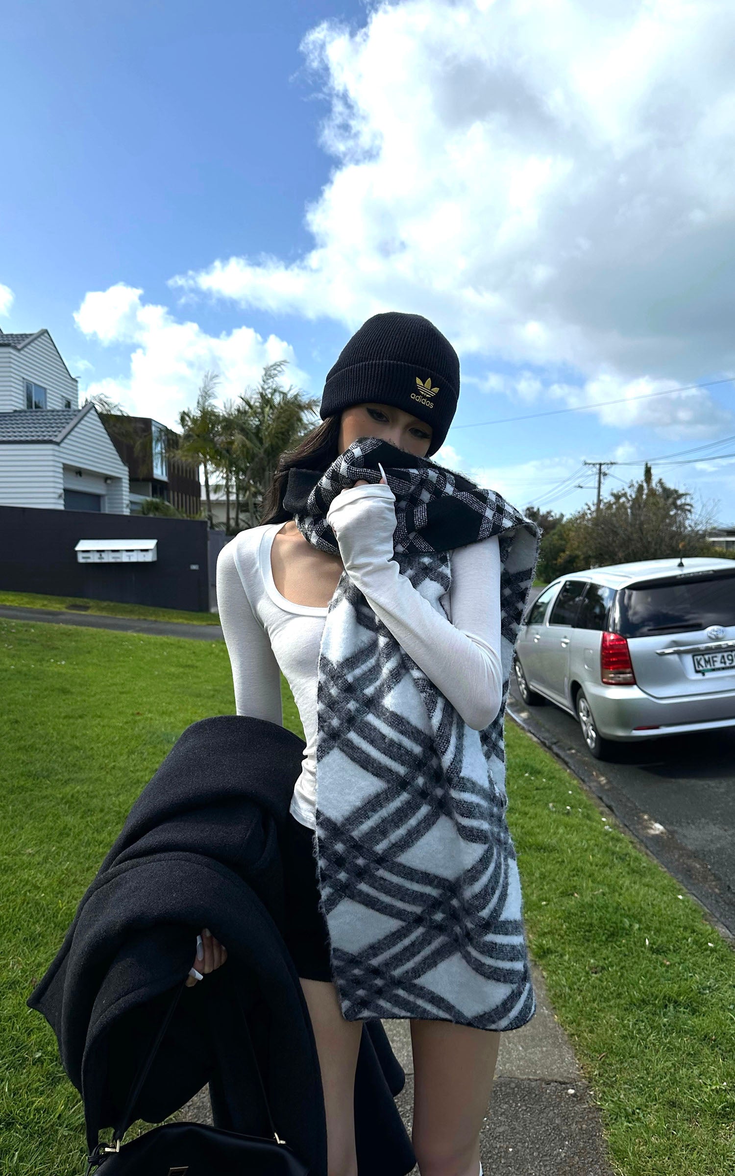 0122stepll クロップドインナー レイヤー ロングスリーブ Tシャツ