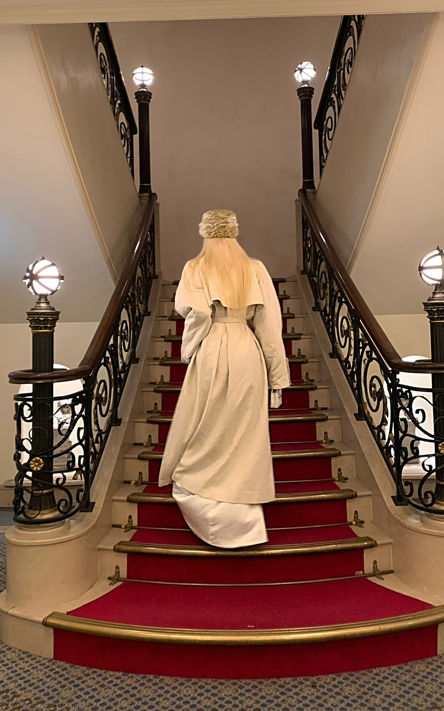 Rase le Sol Oversized Cotton-Linen Outerwear with Belted Waist - PINKPARKS