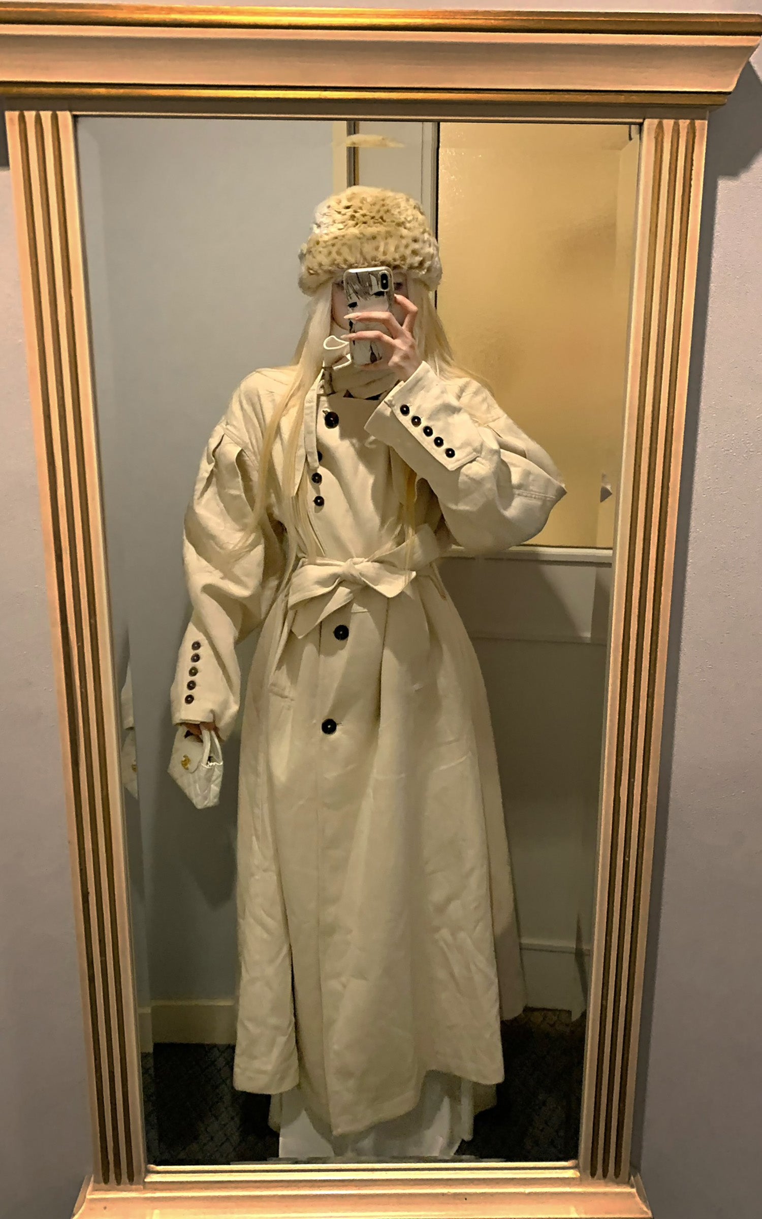 Rase le Sol Oversized Cotton-Linen Outerwear with Belted Waist - PINKPARKS