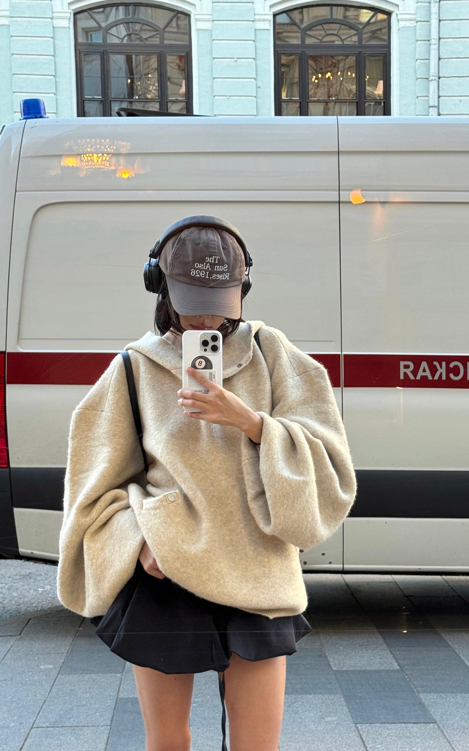 WARDEN EDGE Black Flower Bud Mini Skirt - PINKPARKS