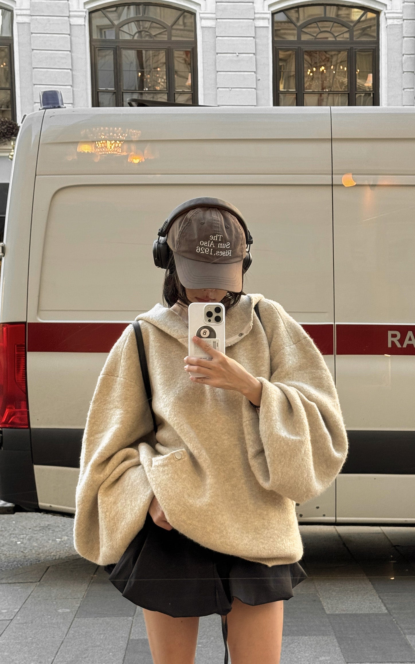 WARDEN EDGE Oversized Hooded Sweater - PINKPARKS