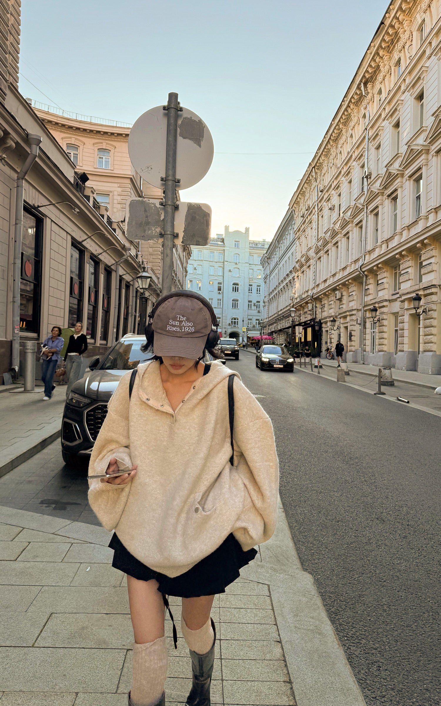 WARDEN EDGE Oversized Hooded Sweater - PINKPARKS