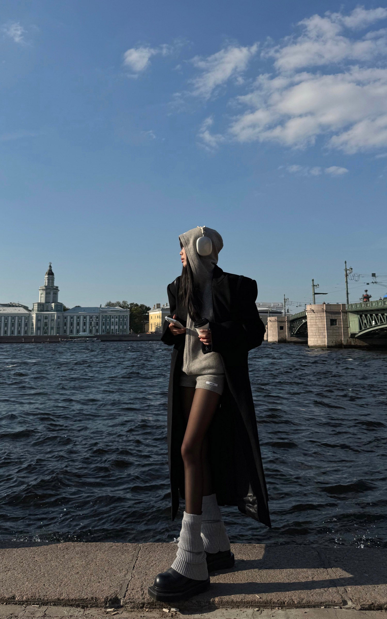 WARDEN EDGE Oversized Hoodie &amp; Shorts Set - Streetwear-Inspired Design - PINKPARKS