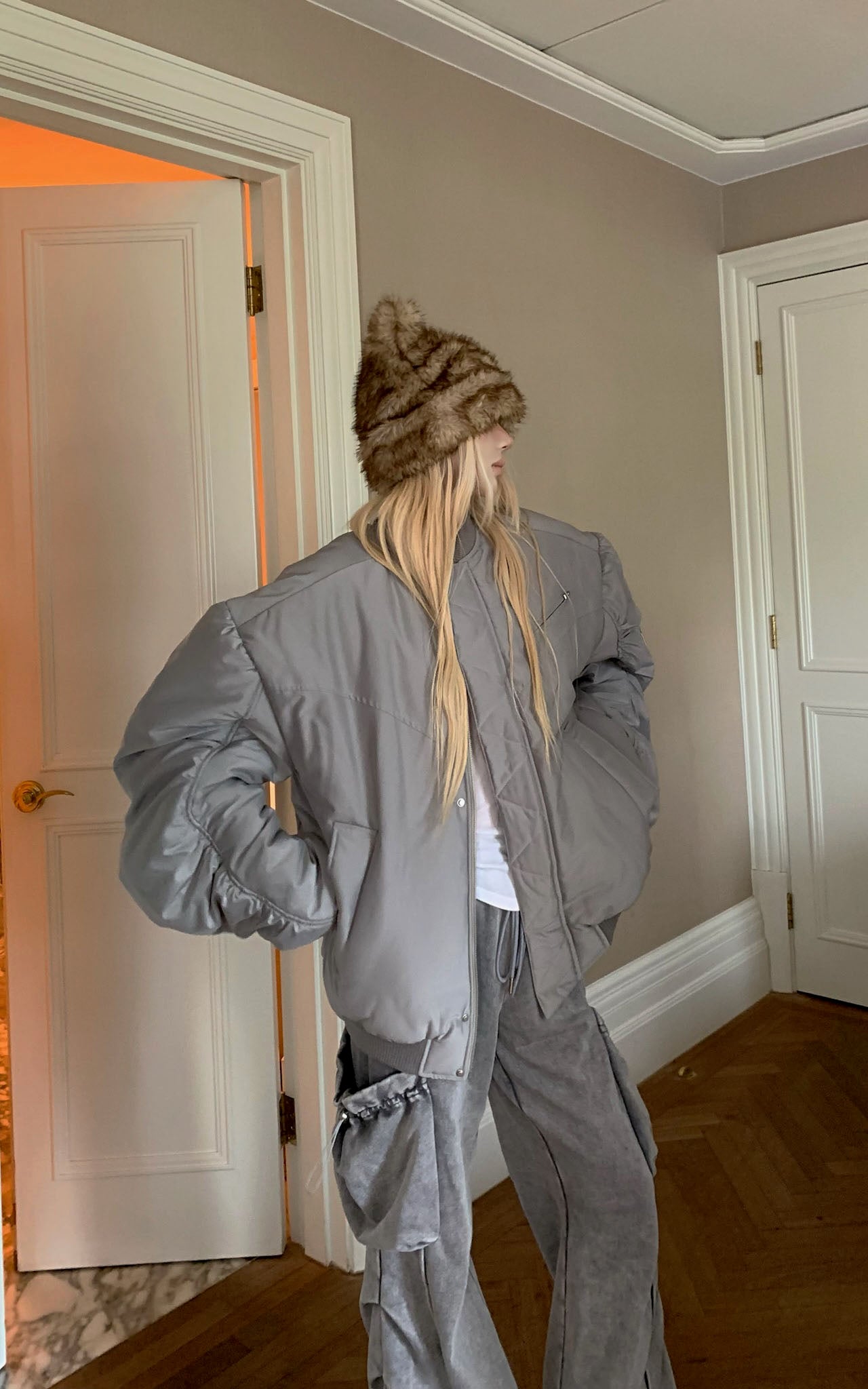 Rase le sol Faux Fur Fuzzy Hat - PINKPARKS