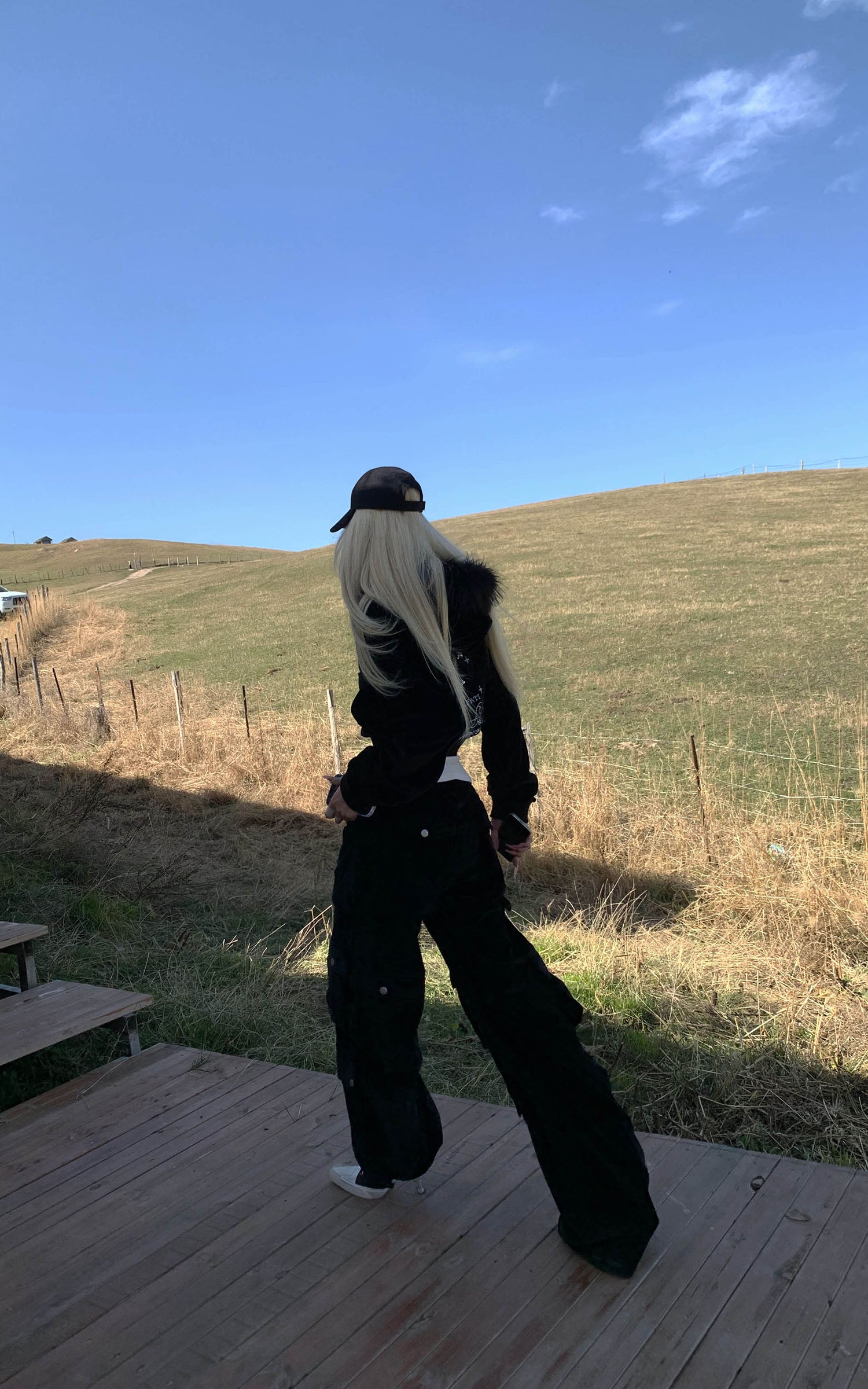 Rase le sol Velvet Jacket and Cargo Pants Set - PINKPARKS