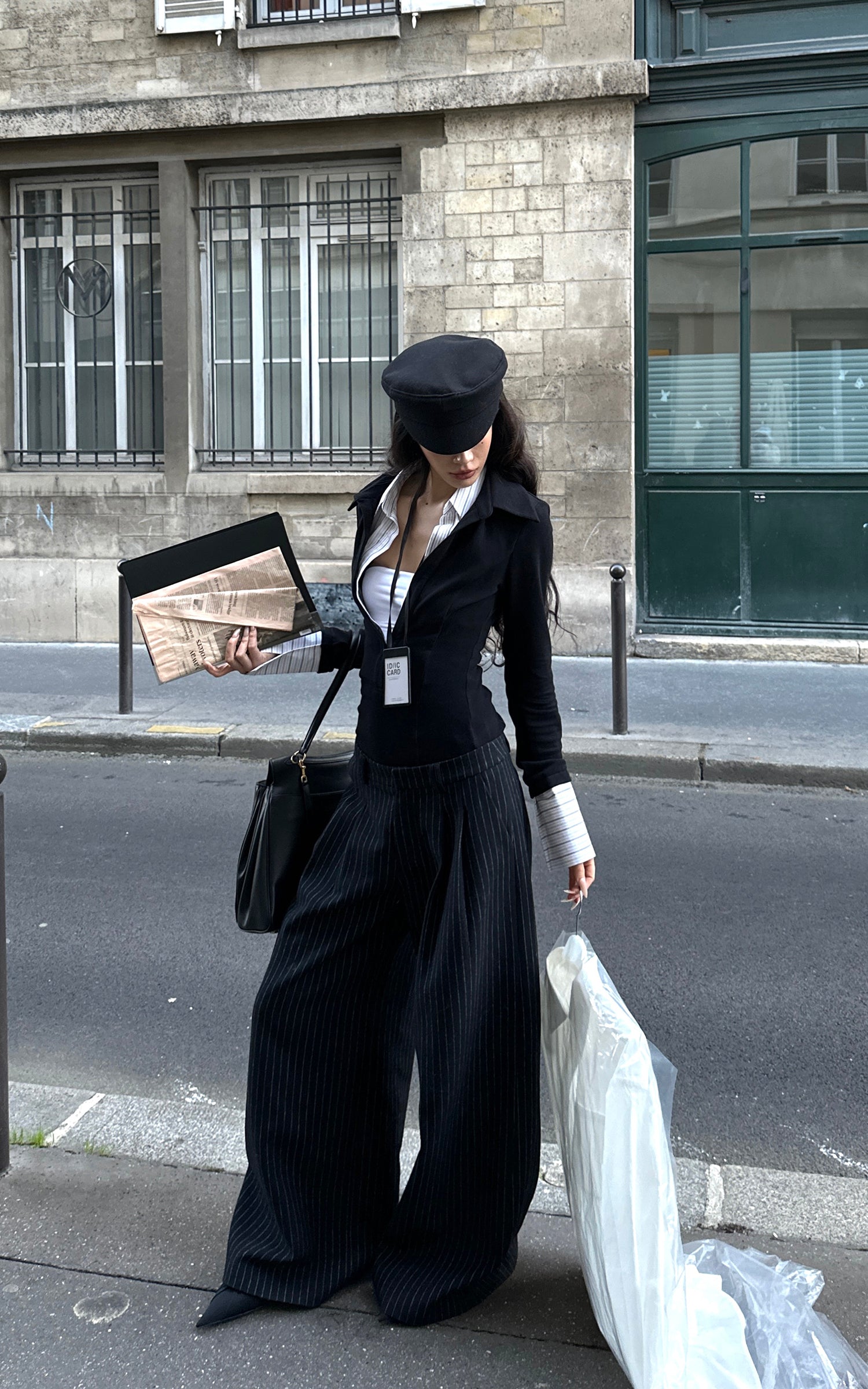 0122stepll Tailored Long Sleeve Top