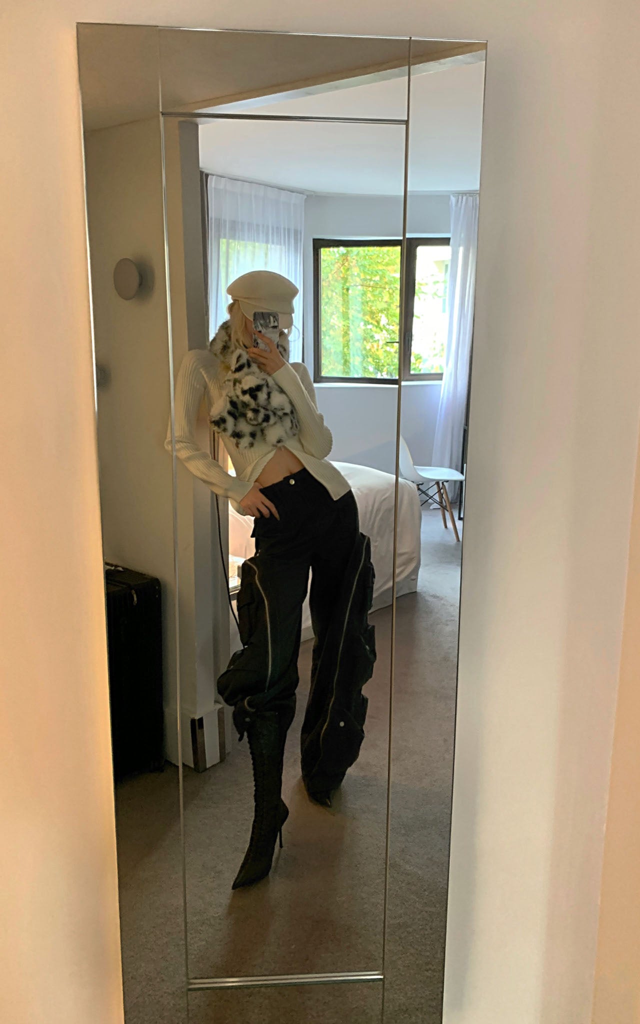 Rase le sol Double Zipper Ribbed Sweater - PINKPARKS