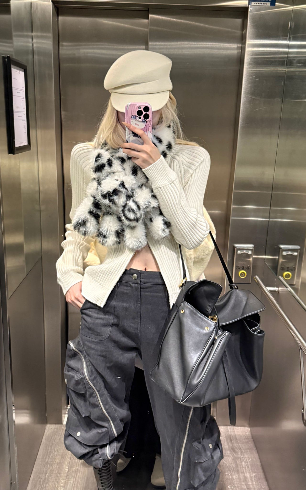 Rase le sol Double Zipper Ribbed Sweater - PINKPARKS