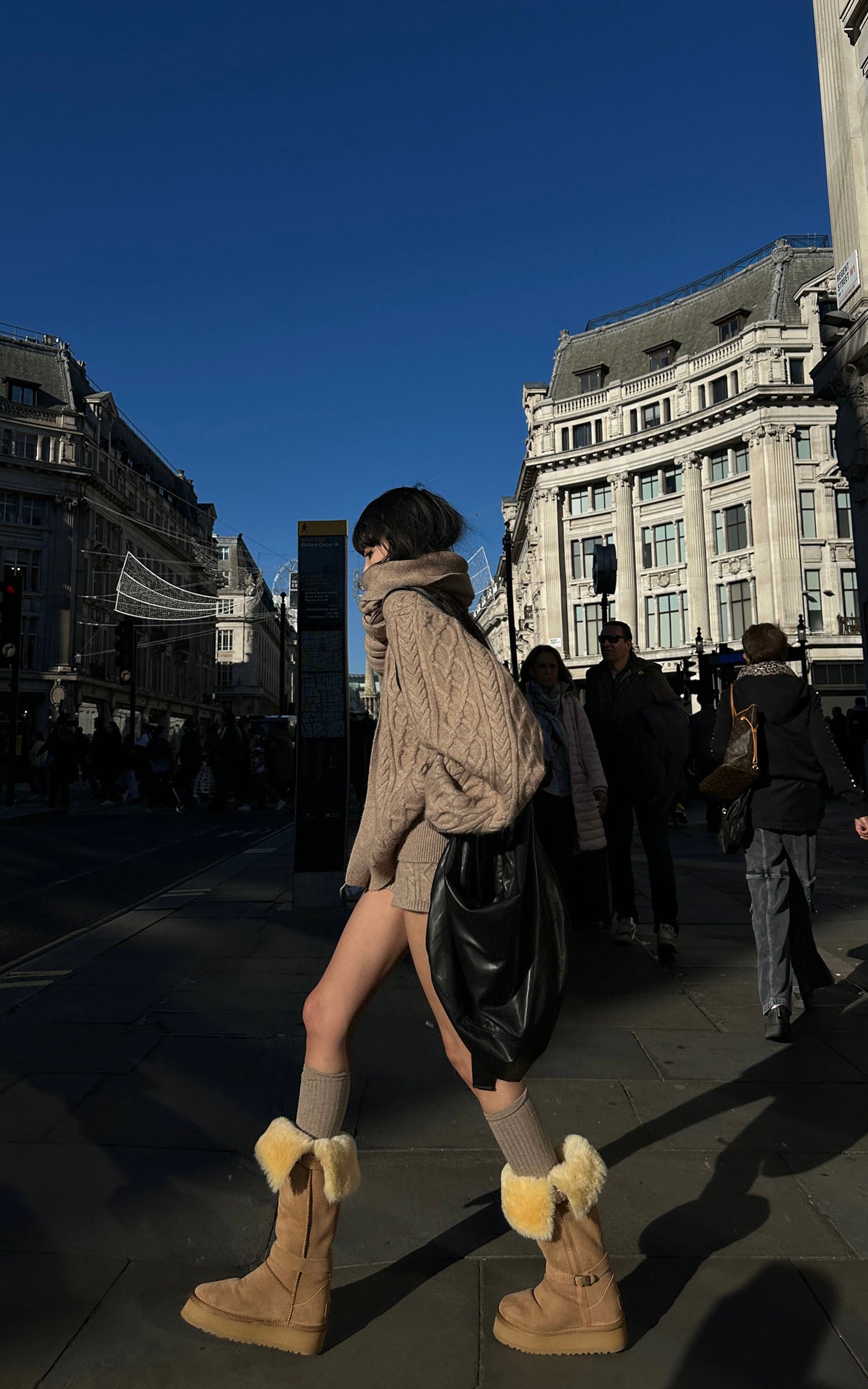 WARDEN EDGE Oversized Knitwear Set with Scar - PINKPARKS