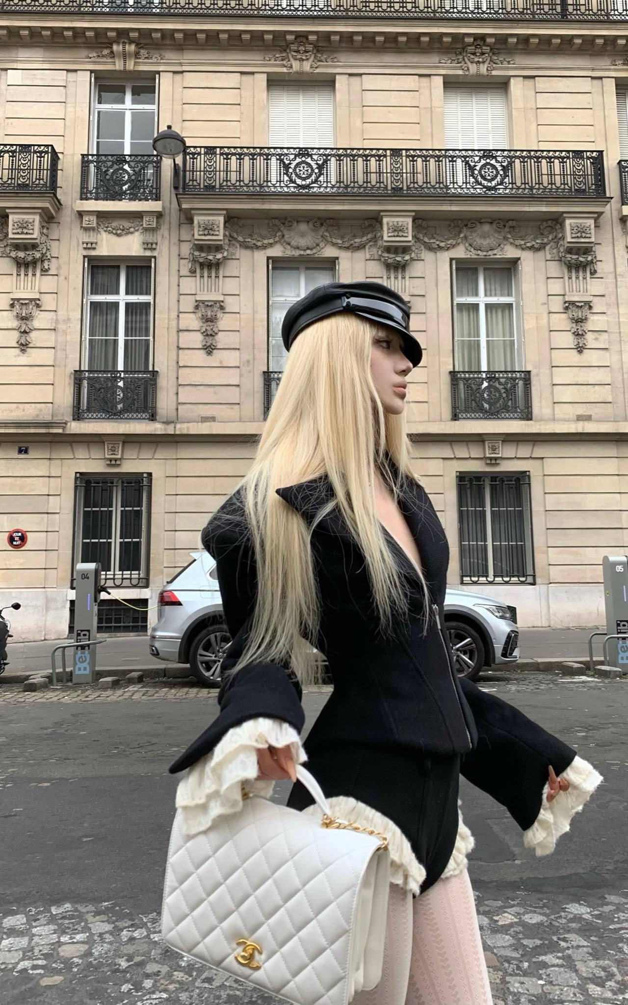 Rase le sol Waist-Tied Wool Blazer & Shorts Set - PINKPARKS