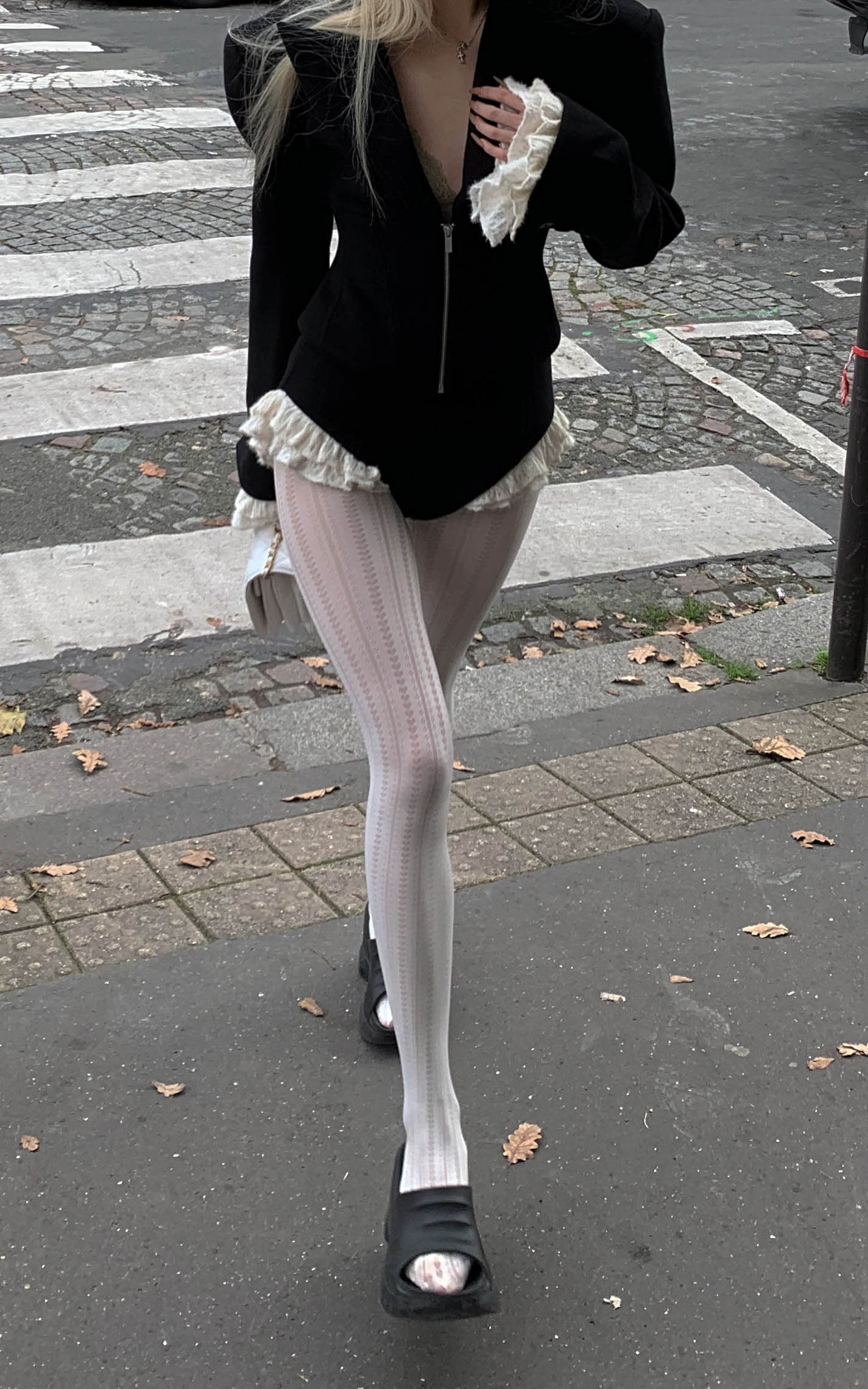 Rase le sol Waist-Tied Wool Blazer & Shorts Set - PINKPARKS