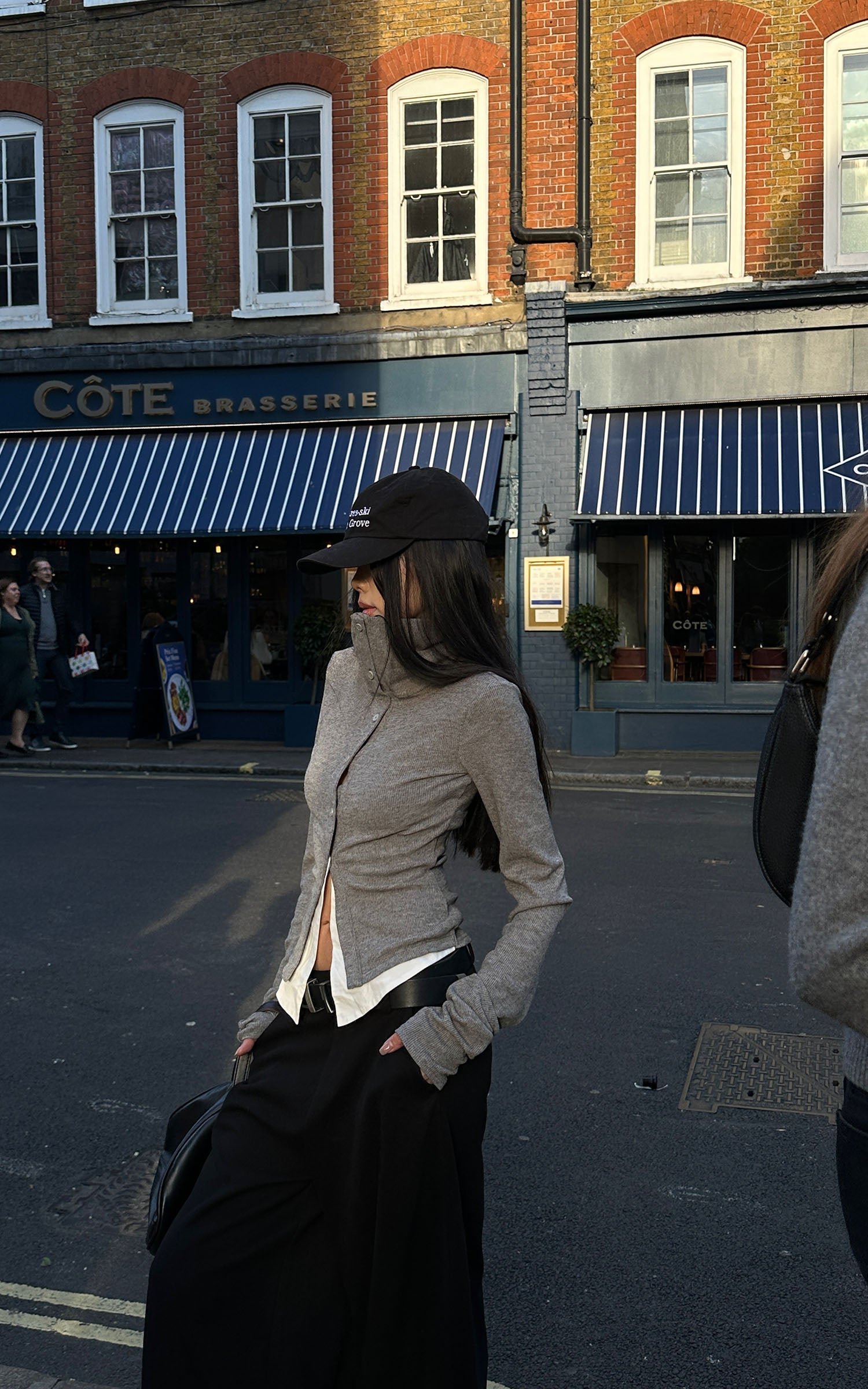 WARDEN EDGE High Neck Layered Effect Long-Sleeve Top - PINKPARKS