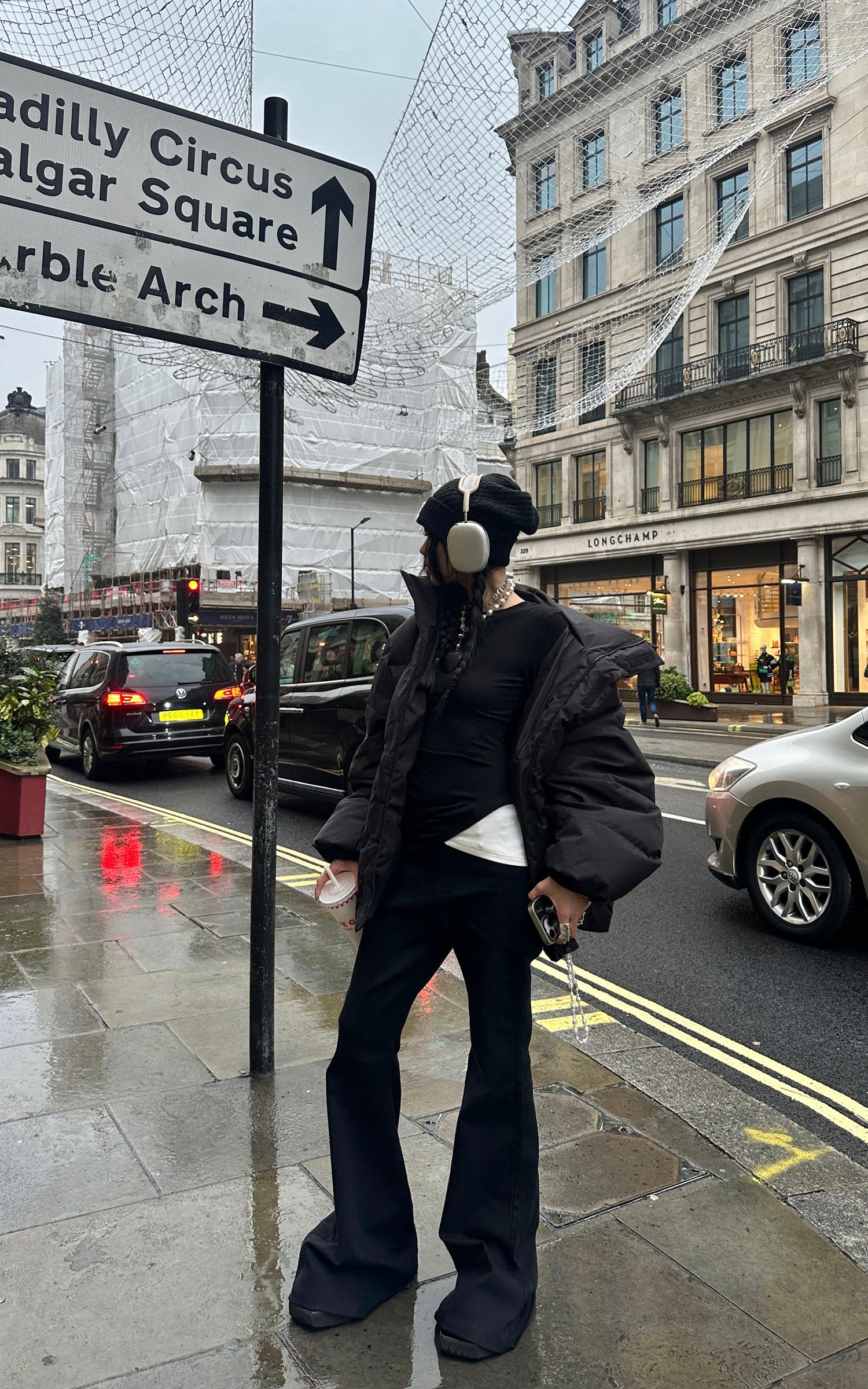 WARDEN EDGE Black Two-Layered Long Sleeve Top - PINKPARKS